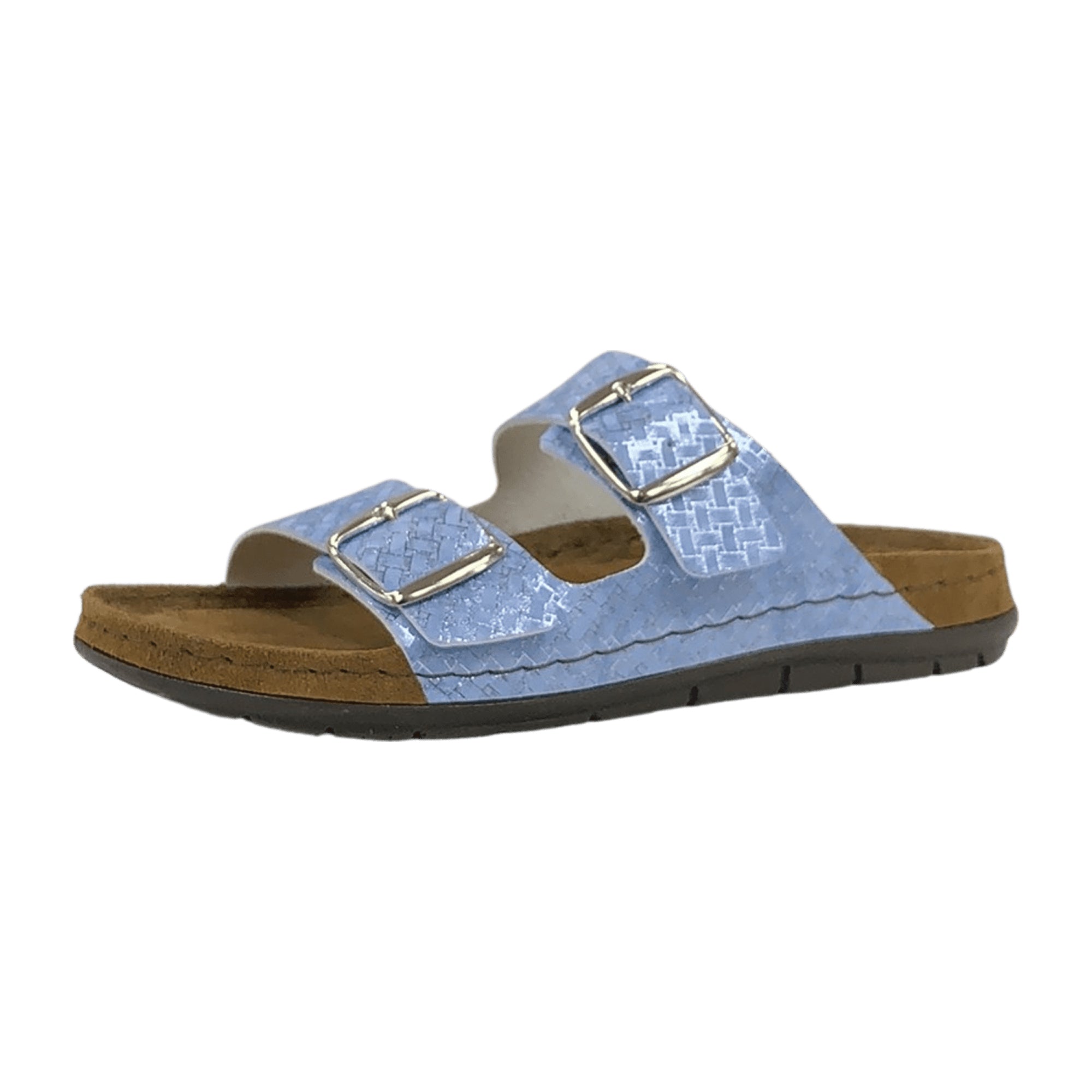 Rohde Comfortable Women's Blue Slip-On Sandals with Strap Closure