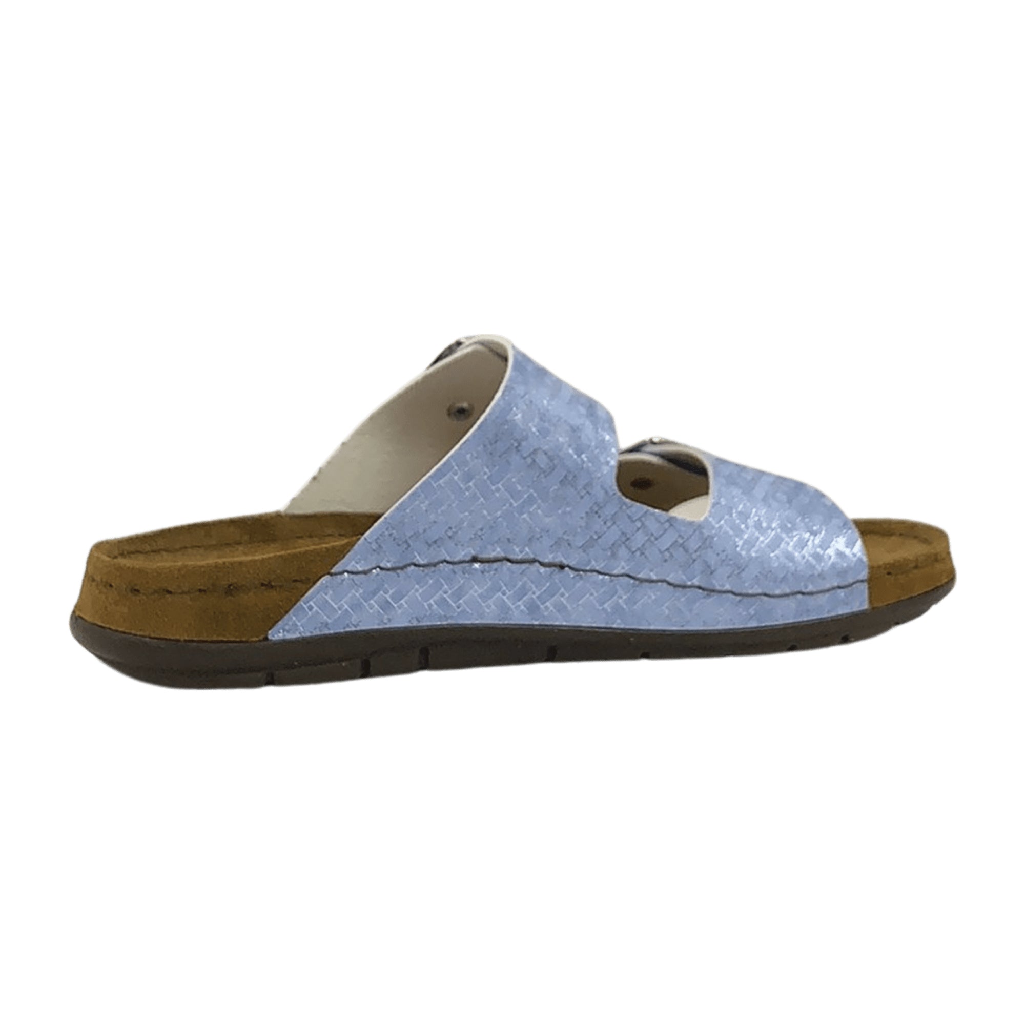 Rohde Comfortable Women's Blue Slip-On Sandals with Strap Closure