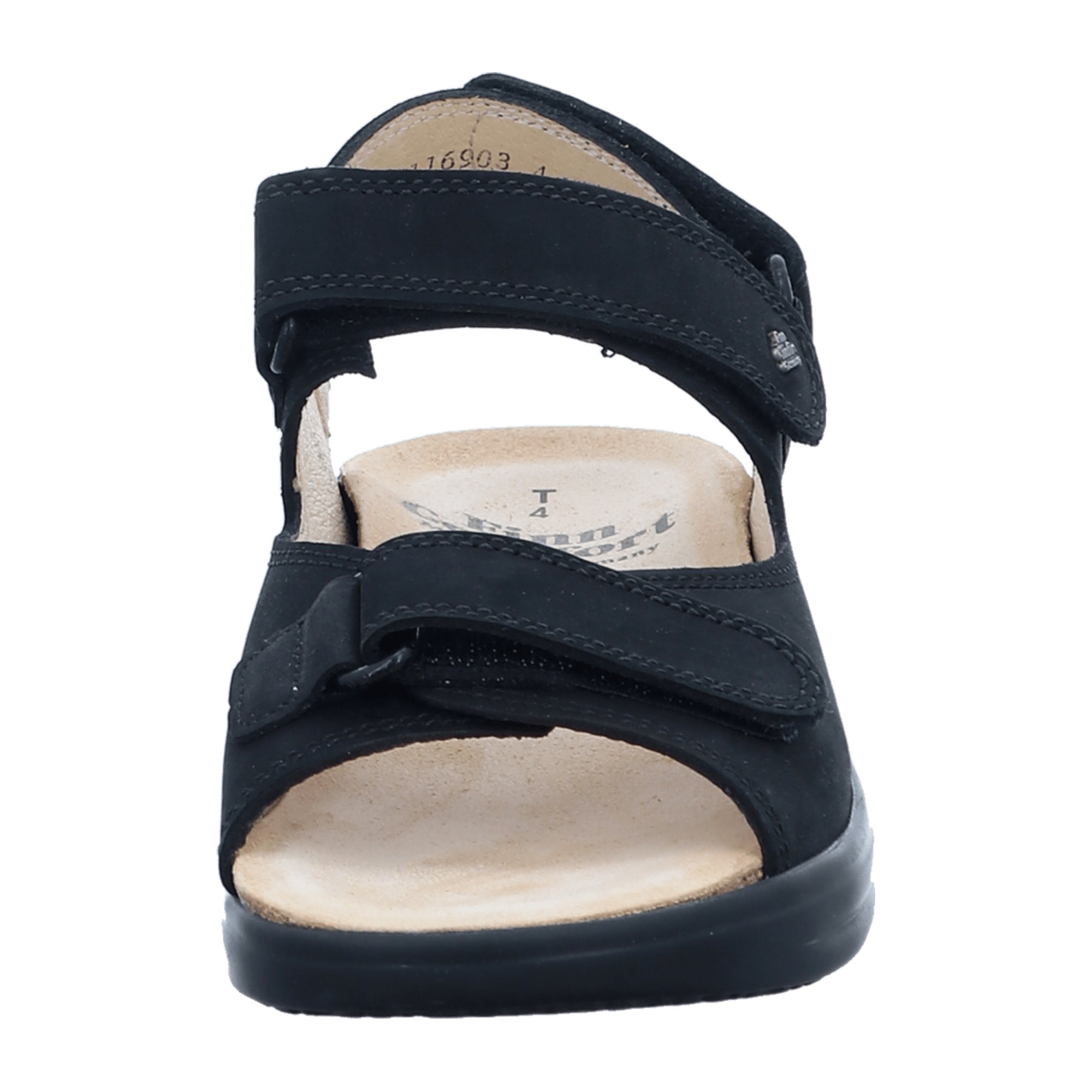 Finn Comfort Corinth Women's Comfort Sandals - Elegant Black Leather