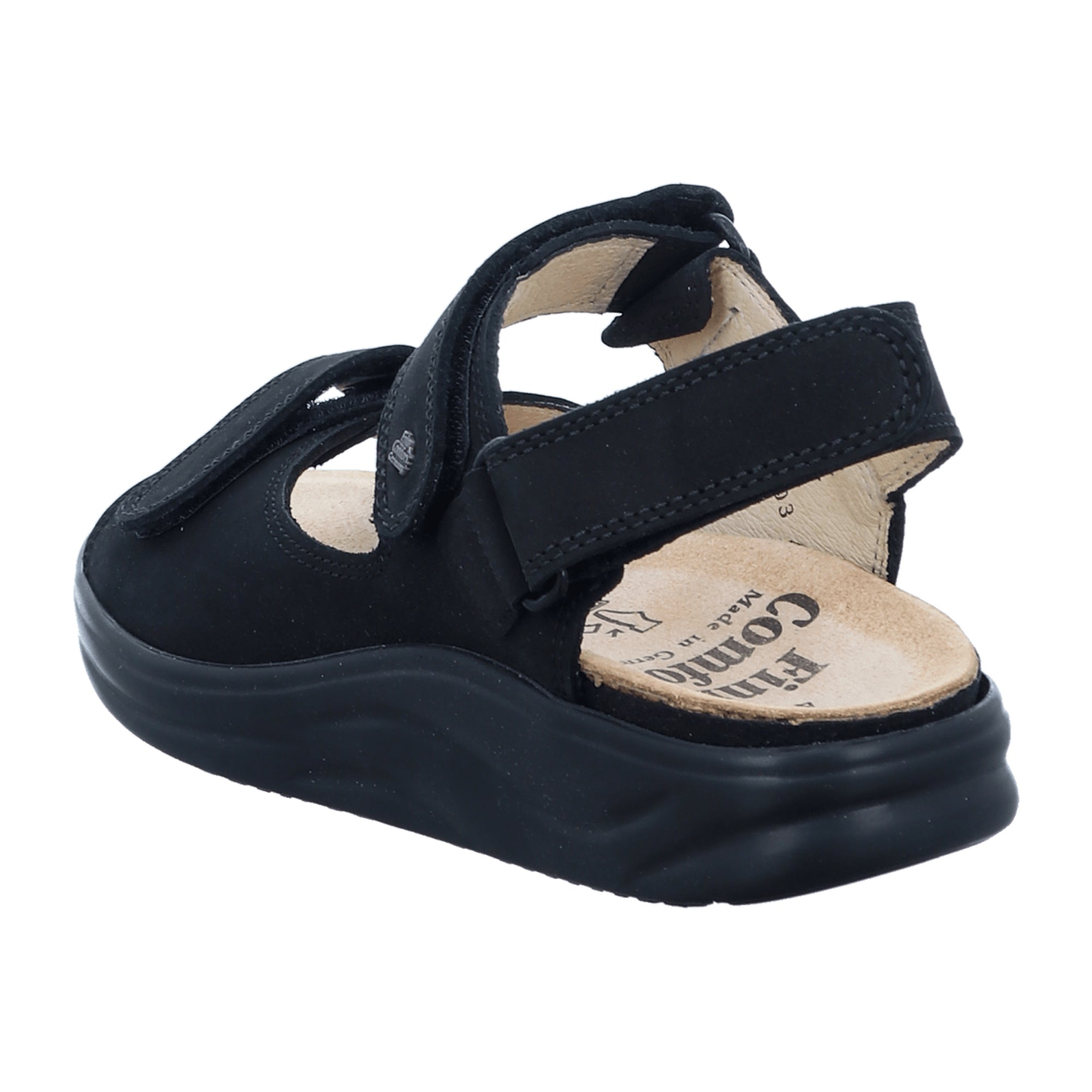 Finn Comfort Corinth Women's Comfort Sandals - Elegant Black Leather