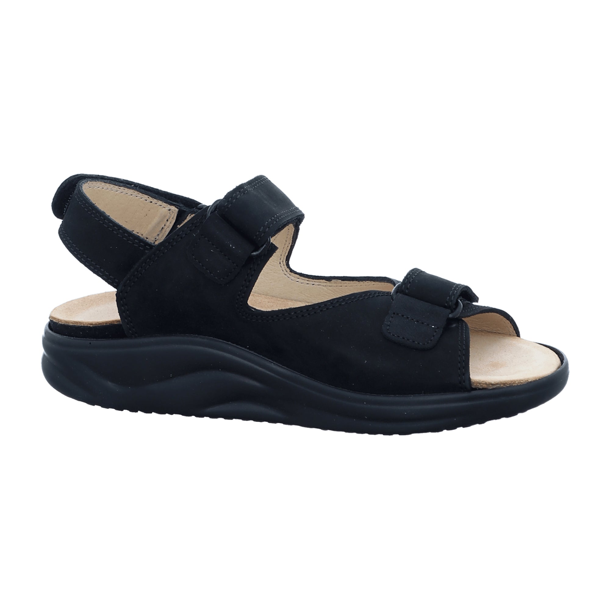 Finn Comfort Corinth Women's Comfort Sandals - Elegant Black Leather