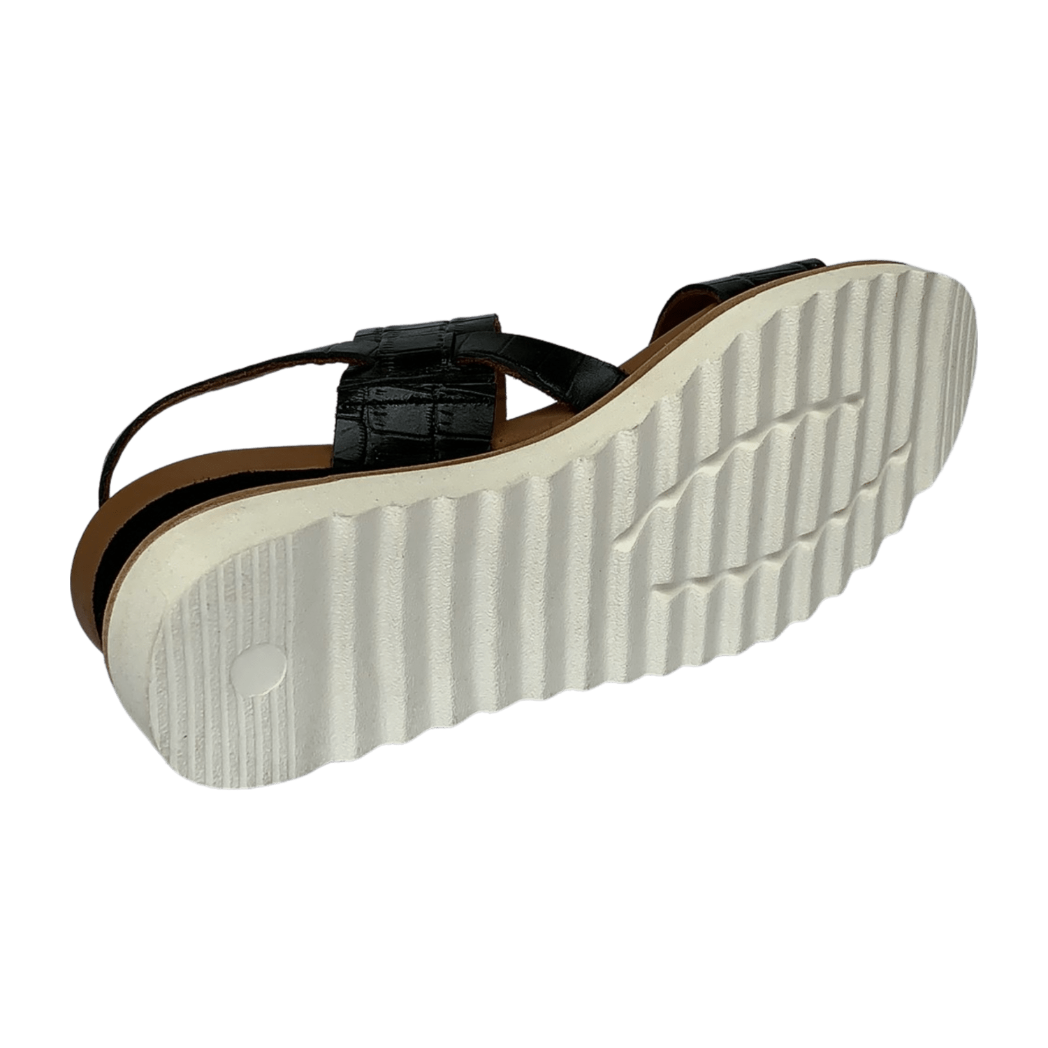 ARA VALENCIA VA Women's Leather Slip-On Mules with Ankle Strap in Black