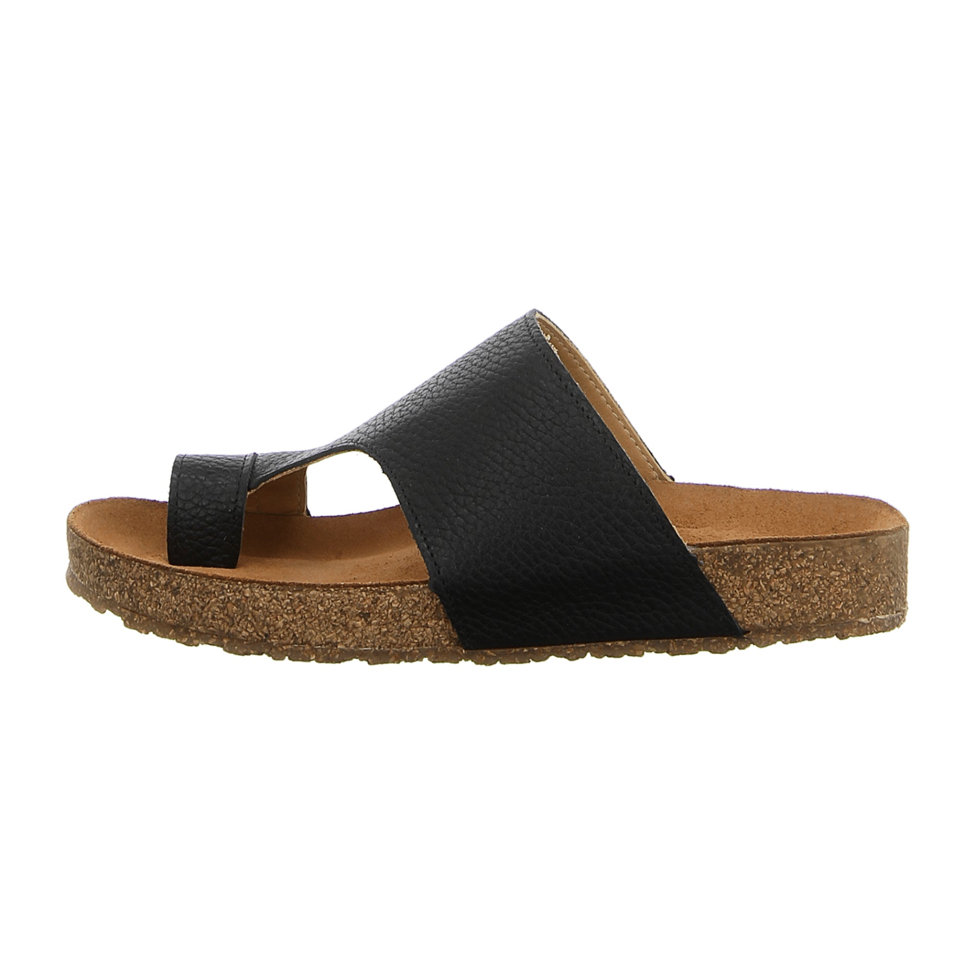 Haflinger Bio Anka Women's Sandals - Eco-Friendly, Stylish Black Leather