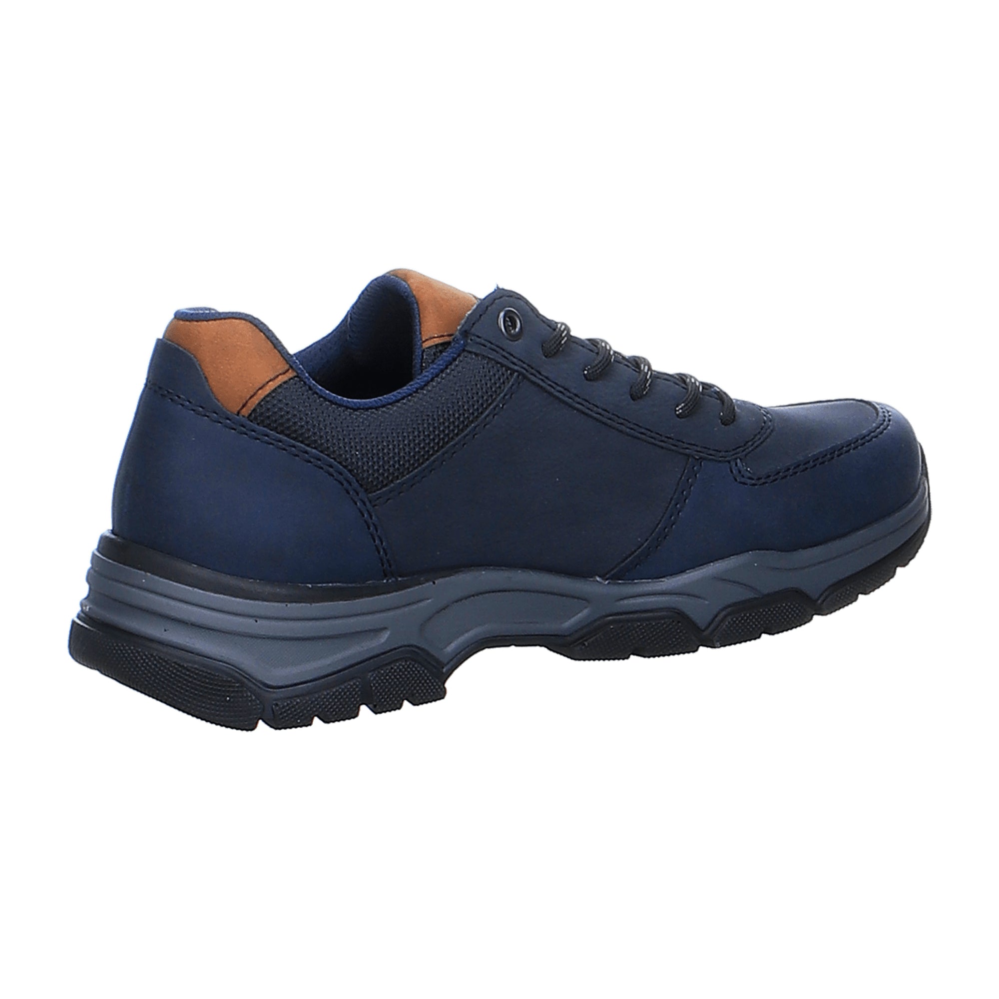 Rieker Blue Lace-Up Shoes with Removable Insole and Wide Fit