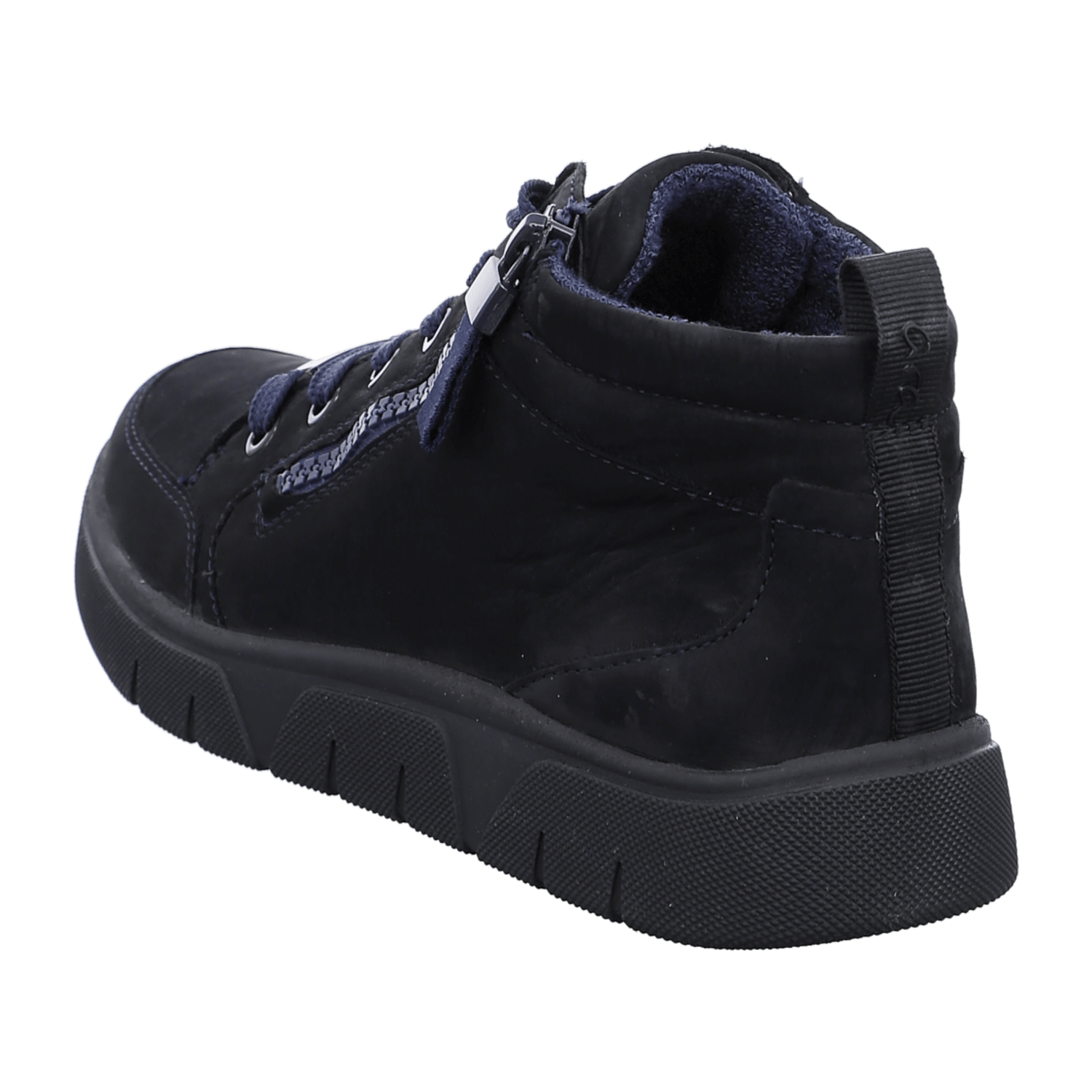 ARA ROM Women's Sneakers in Blue Suede with Lace-Up Closure