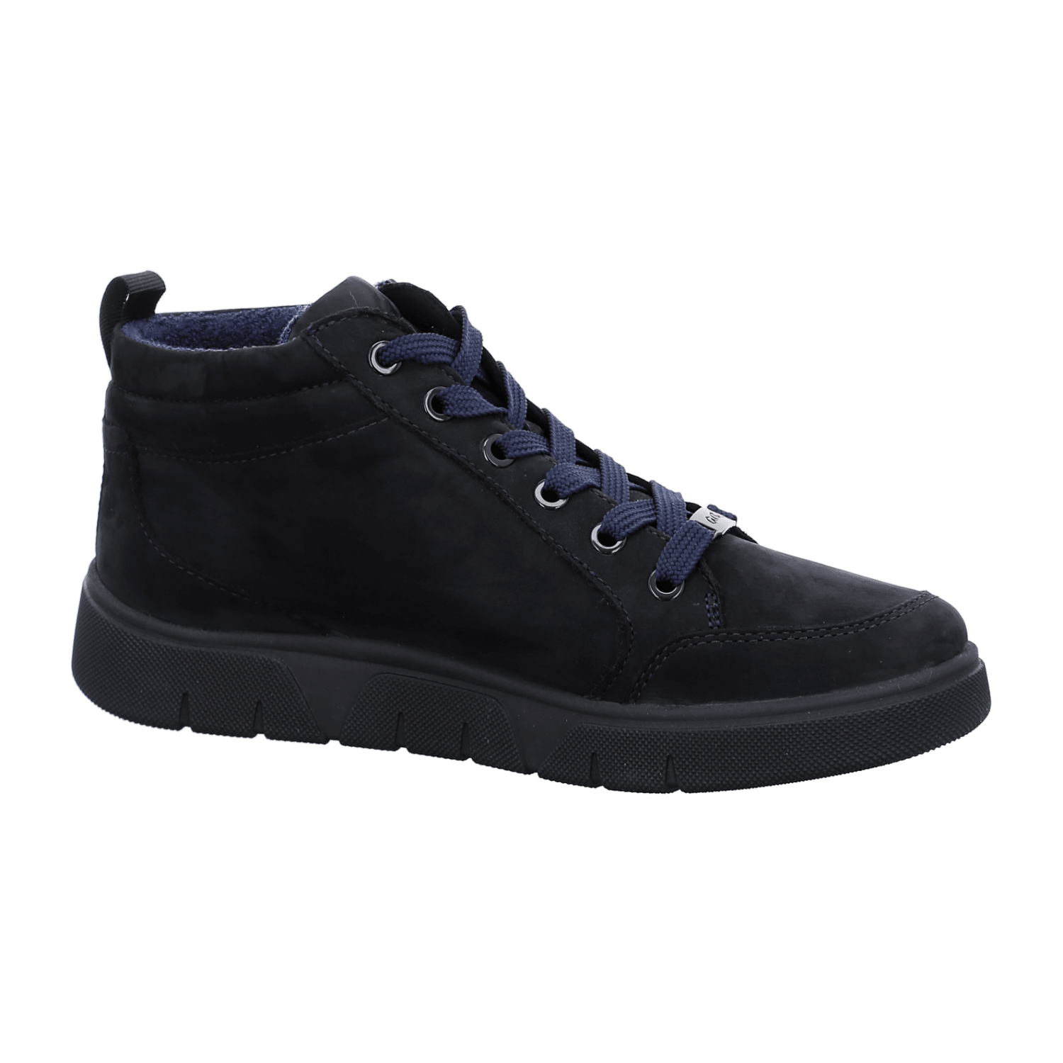 ARA ROM Women's Sneakers in Blue Suede with Lace-Up Closure