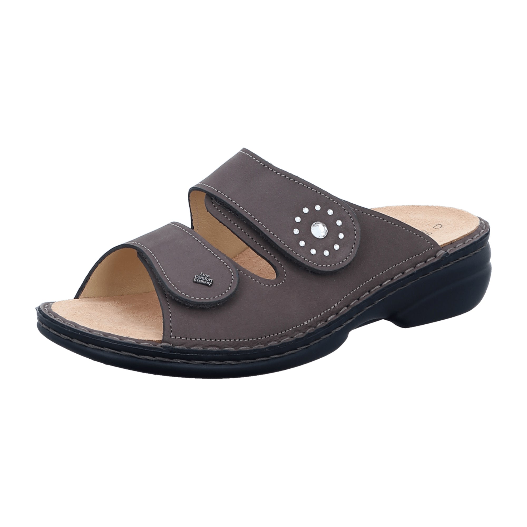 Finn Comfort Beverly-S Women's Comfortable Orthopedic Grey Sandals