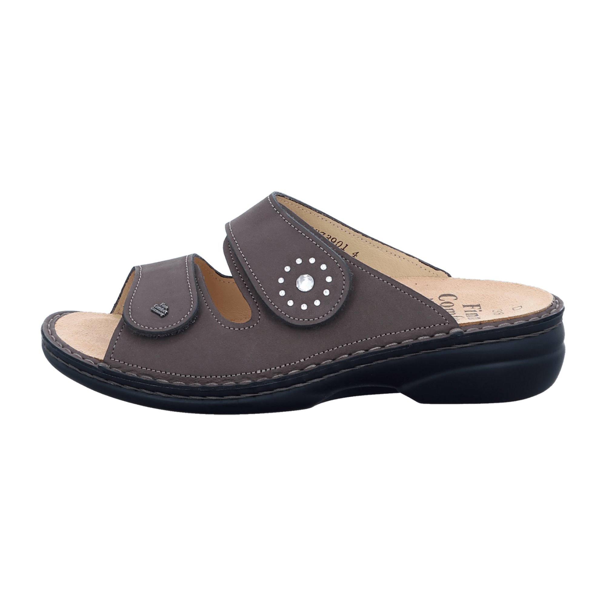 Finn Comfort Beverly-S Women's Comfortable Orthopedic Grey Sandals