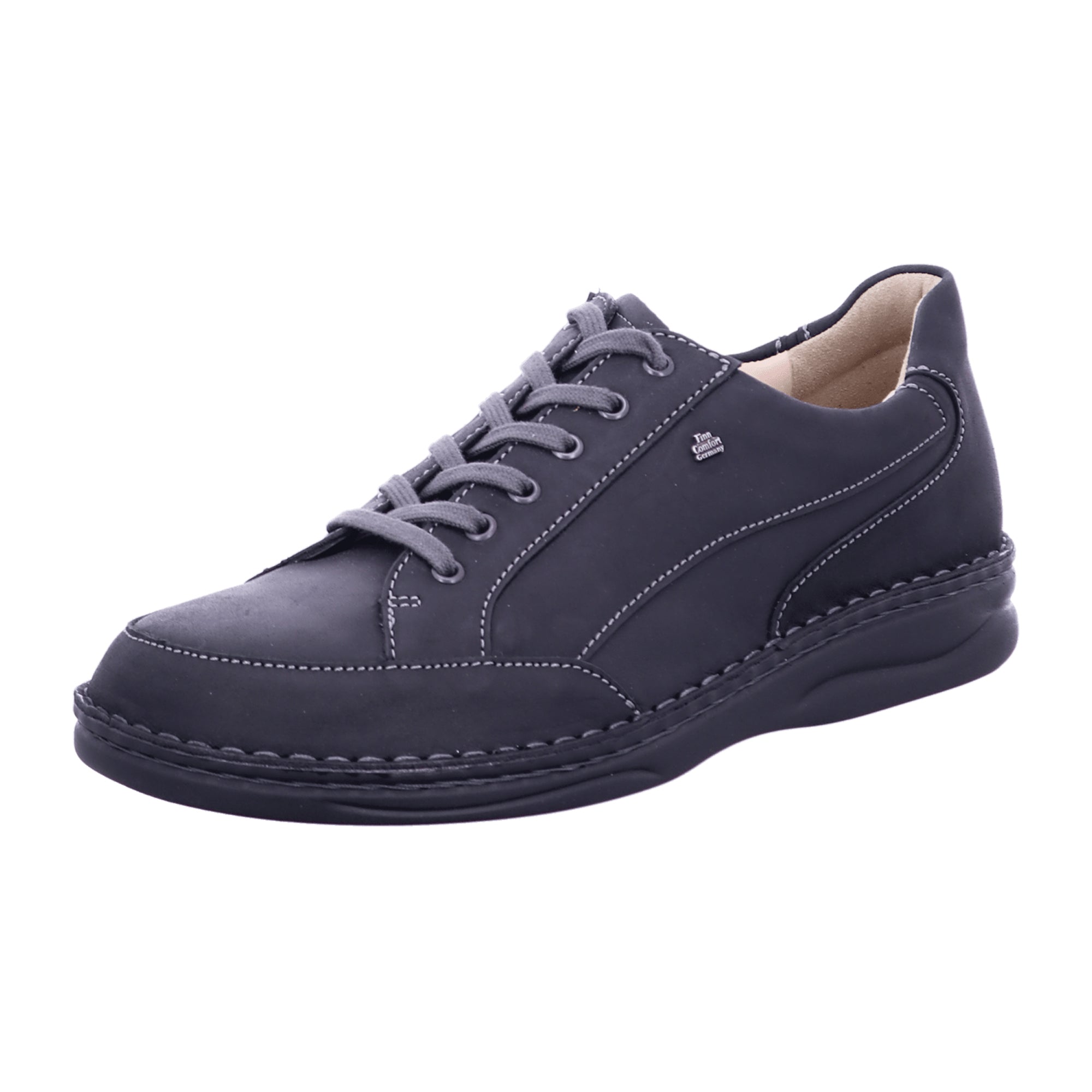 Finn Comfort Falkland Men's Comfort Shoes - Durable and Stylish in Black