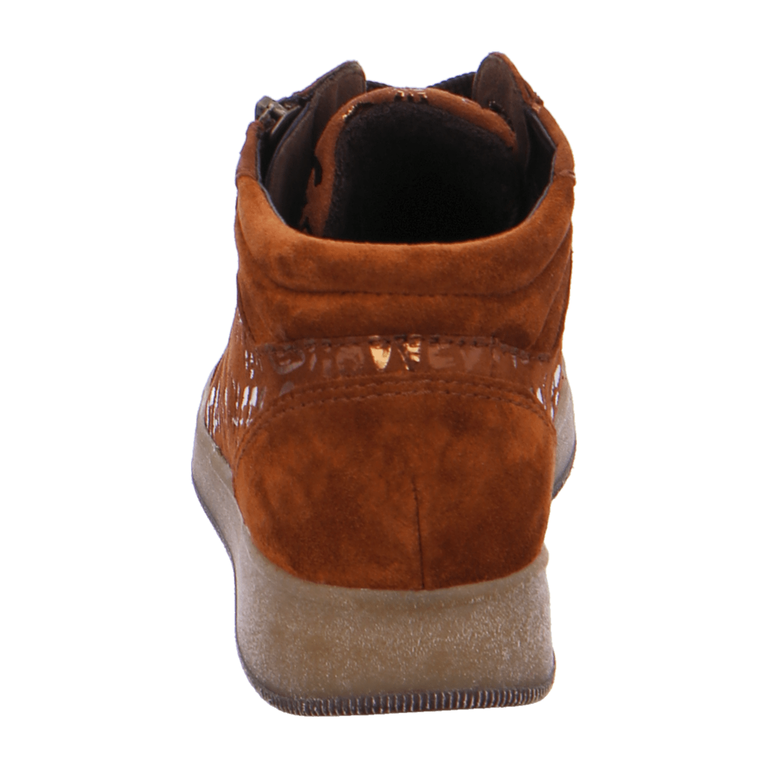 ARA Women's Sneakers in Brown Velour Leather with Lace-Up Closure and Cold-Weather Lined Interior