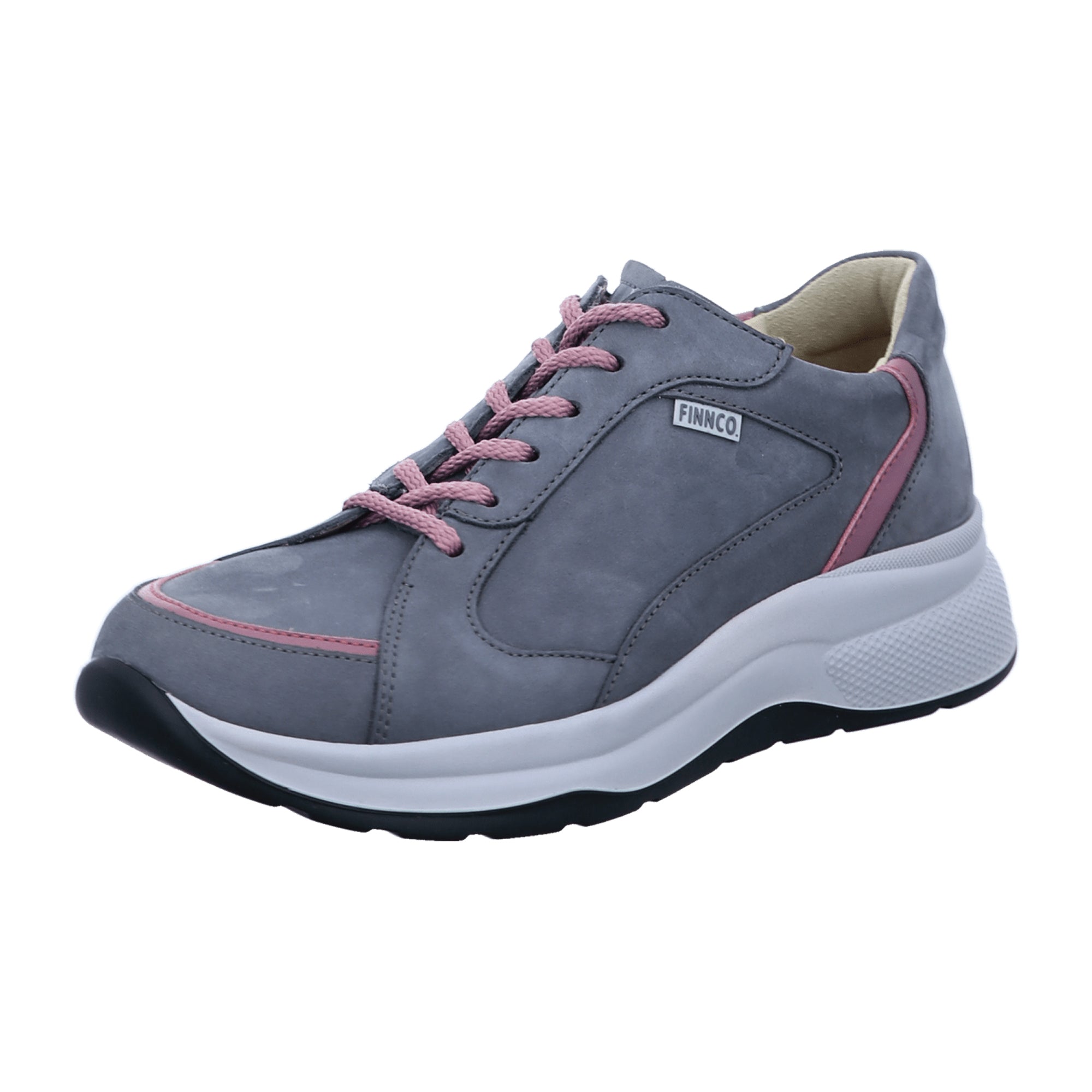 Finn Comfort Piccadilly Women's Sneakers, Grey Rose Patagonia Leather - Comfortable & Stylish