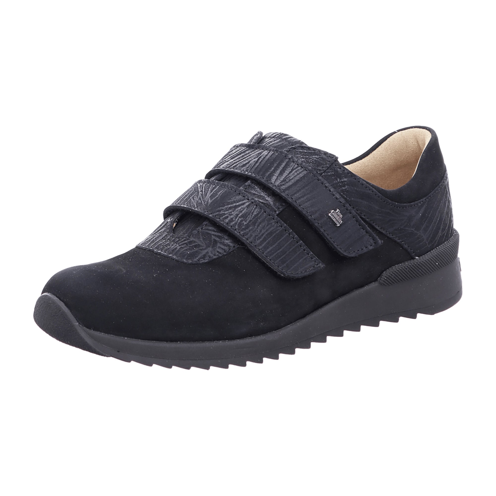 Finn Comfort Women's Orthopedic Shoes 02391, Elegant Black Leather Comfort Footwear