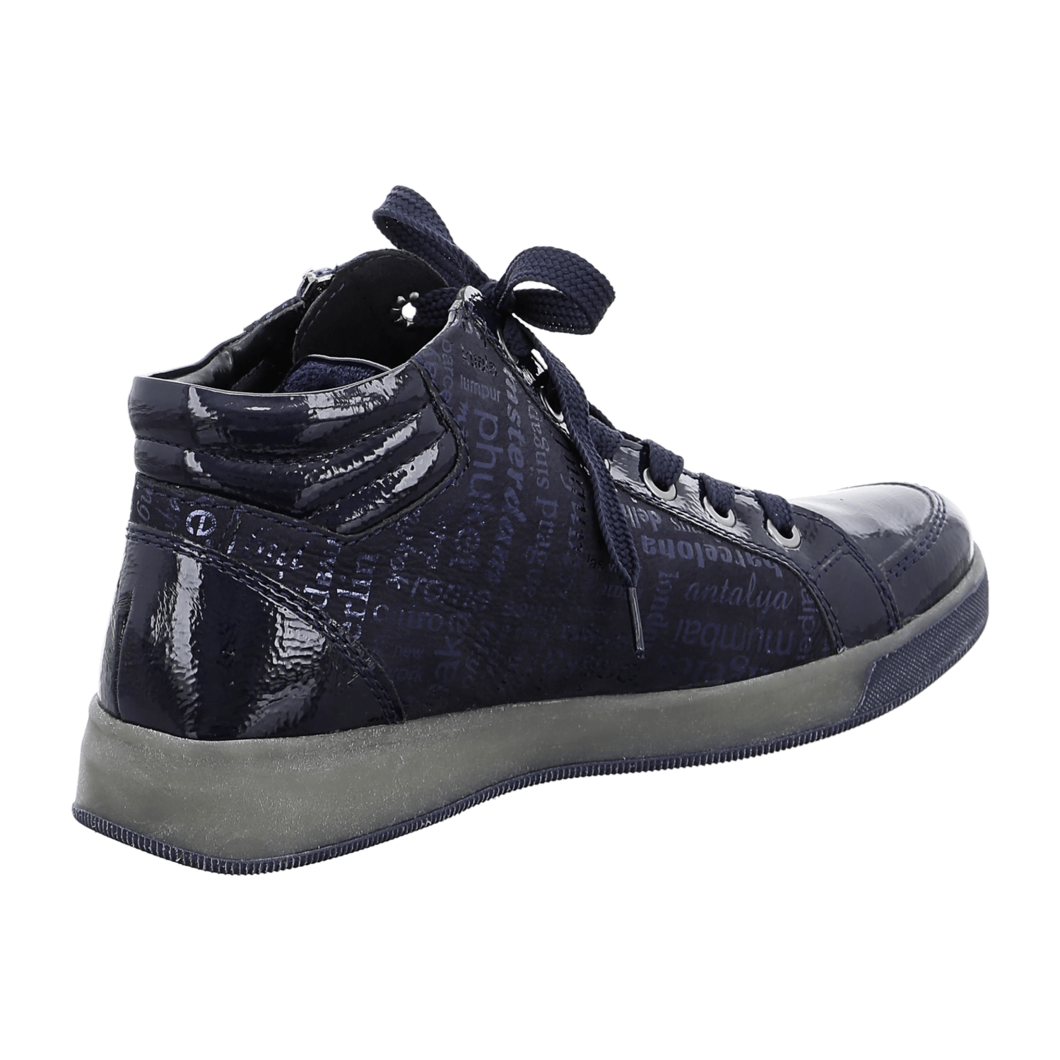 ARA Women's Blue Sneakers - Lace-Up Synthetic Shoes with Textile Lining and Polyurethane Sole