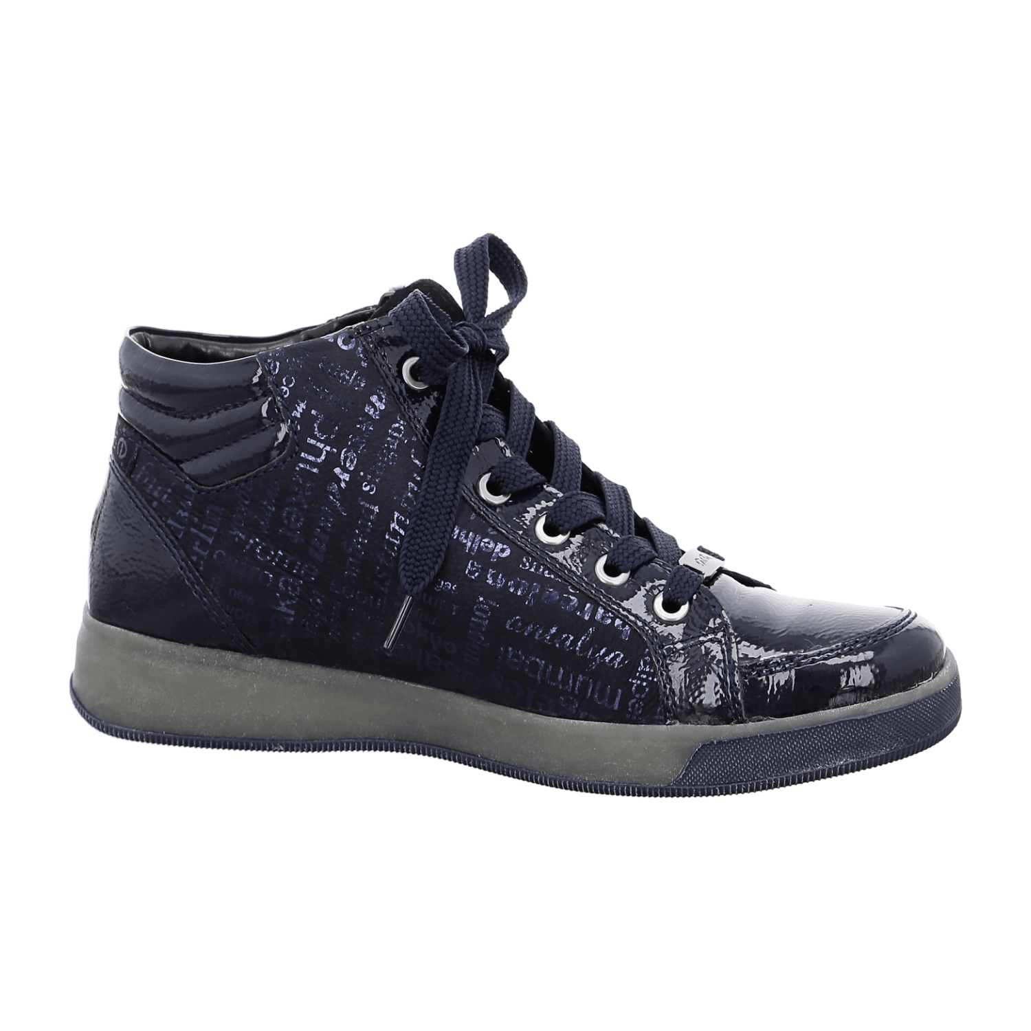 ARA Women's Blue Sneakers - Lace-Up Synthetic Shoes with Textile Lining and Polyurethane Sole