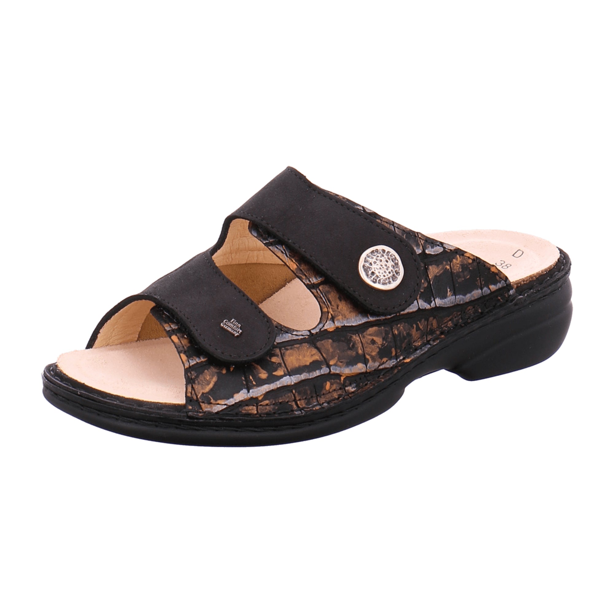 Finn Comfort Zeno Women's Comfort Sandals - Elegant Black