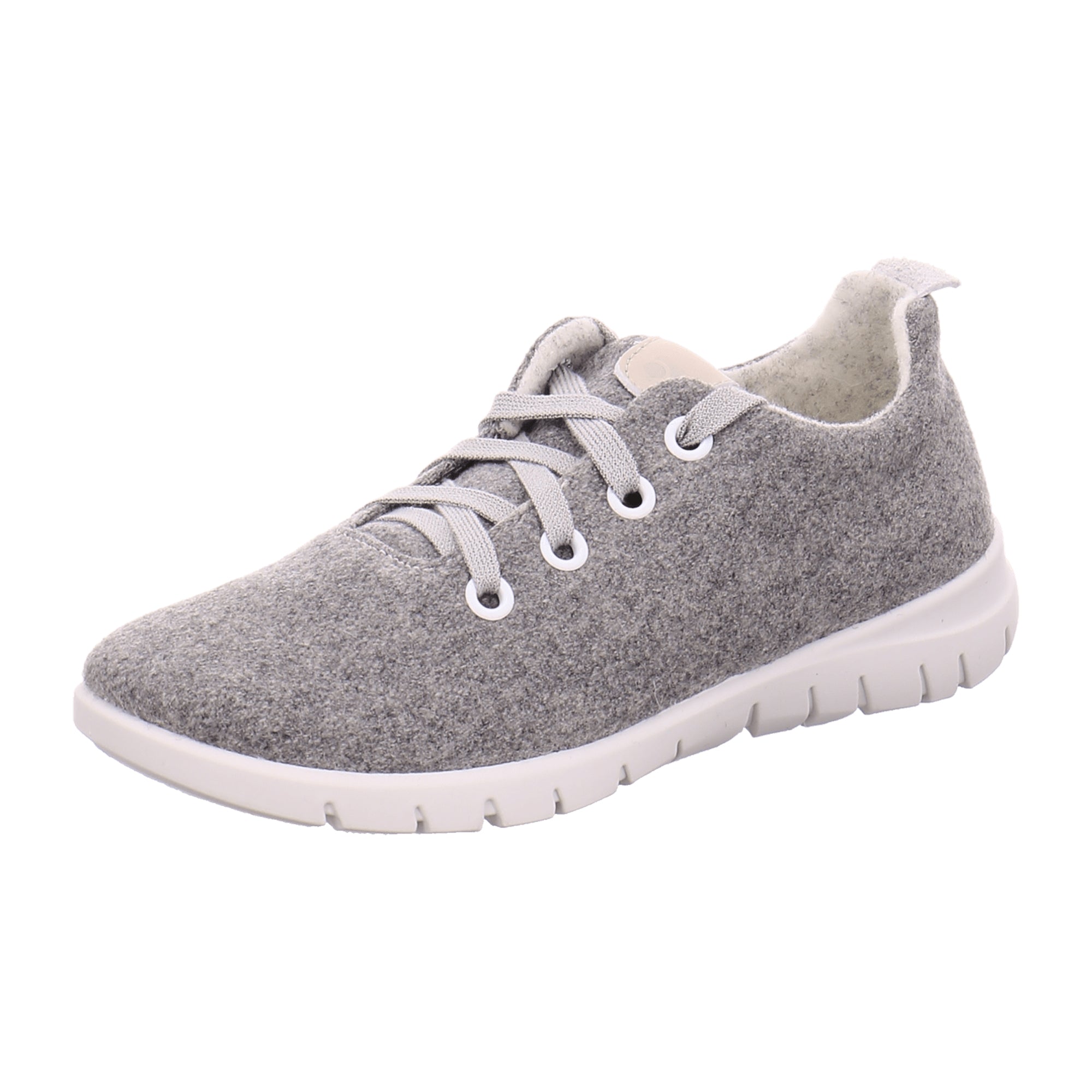 Rohde Women's Grey Athletic Lace-Up Shoes Comfortable Textile Upper