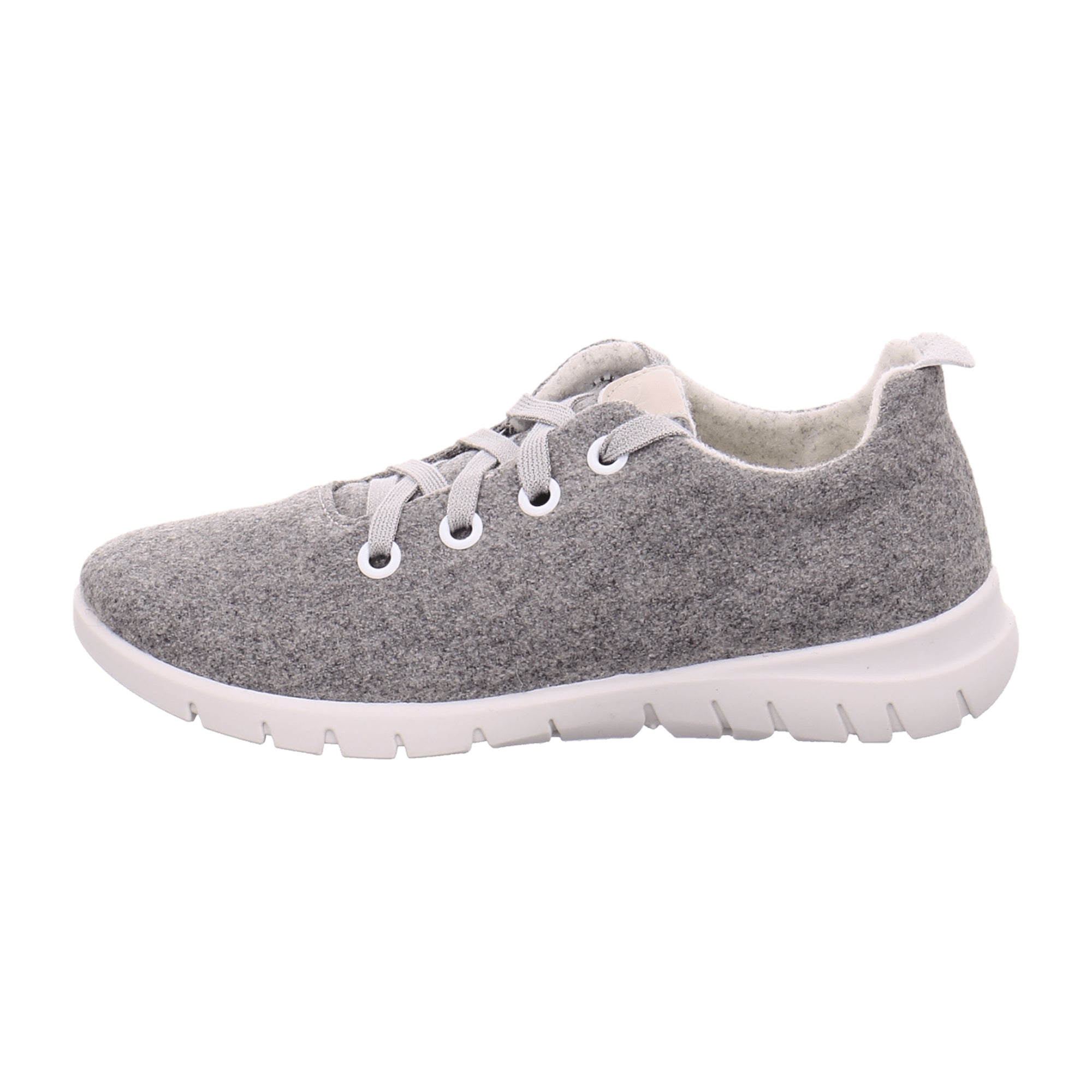 Rohde Women's Grey Athletic Lace-Up Shoes Comfortable Textile Upper