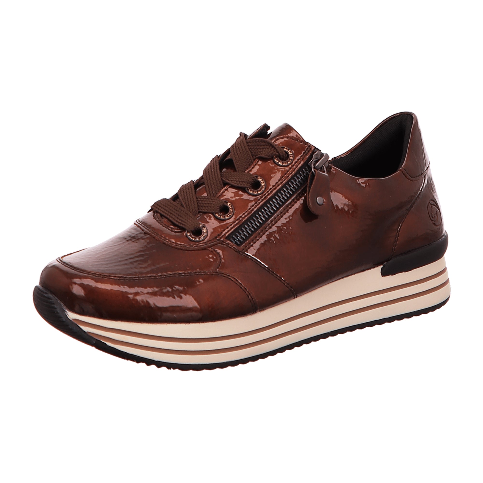 Remonte D130291 Brown Women's Shoes with Removable Insole and Wedge Heel