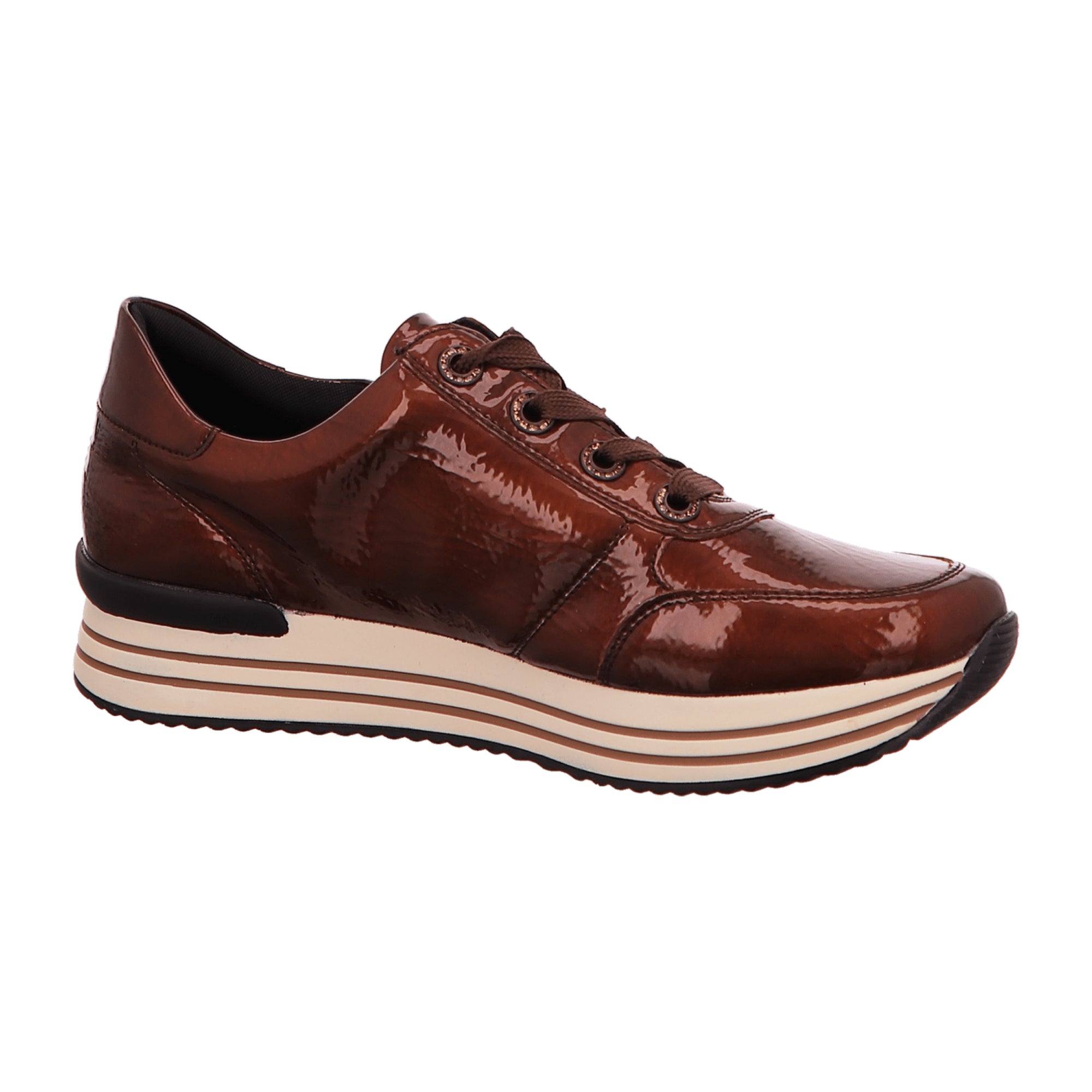 Remonte D130291 Brown Women's Shoes with Removable Insole and Wedge Heel