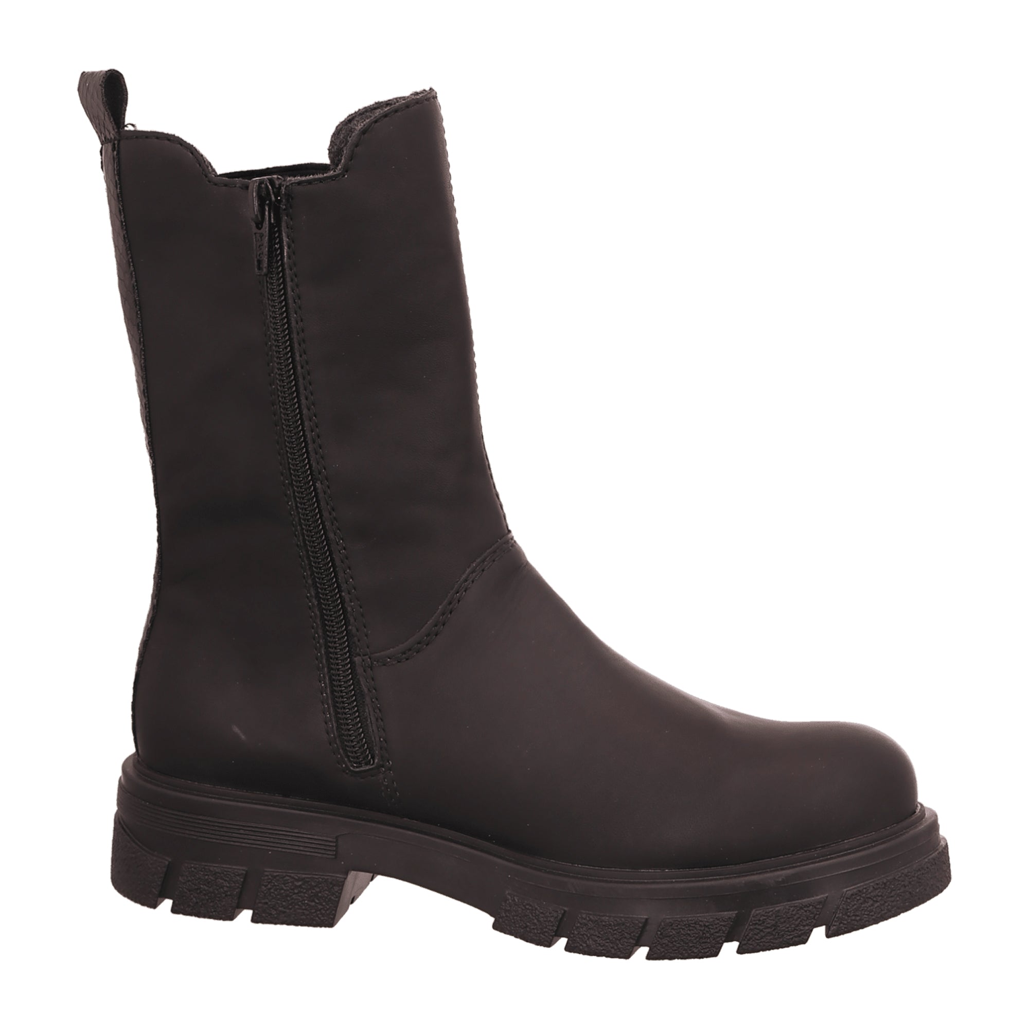 Rieker Women's Black Chelsea Boots with Zipper and Warm Lining for Fall/Winter
