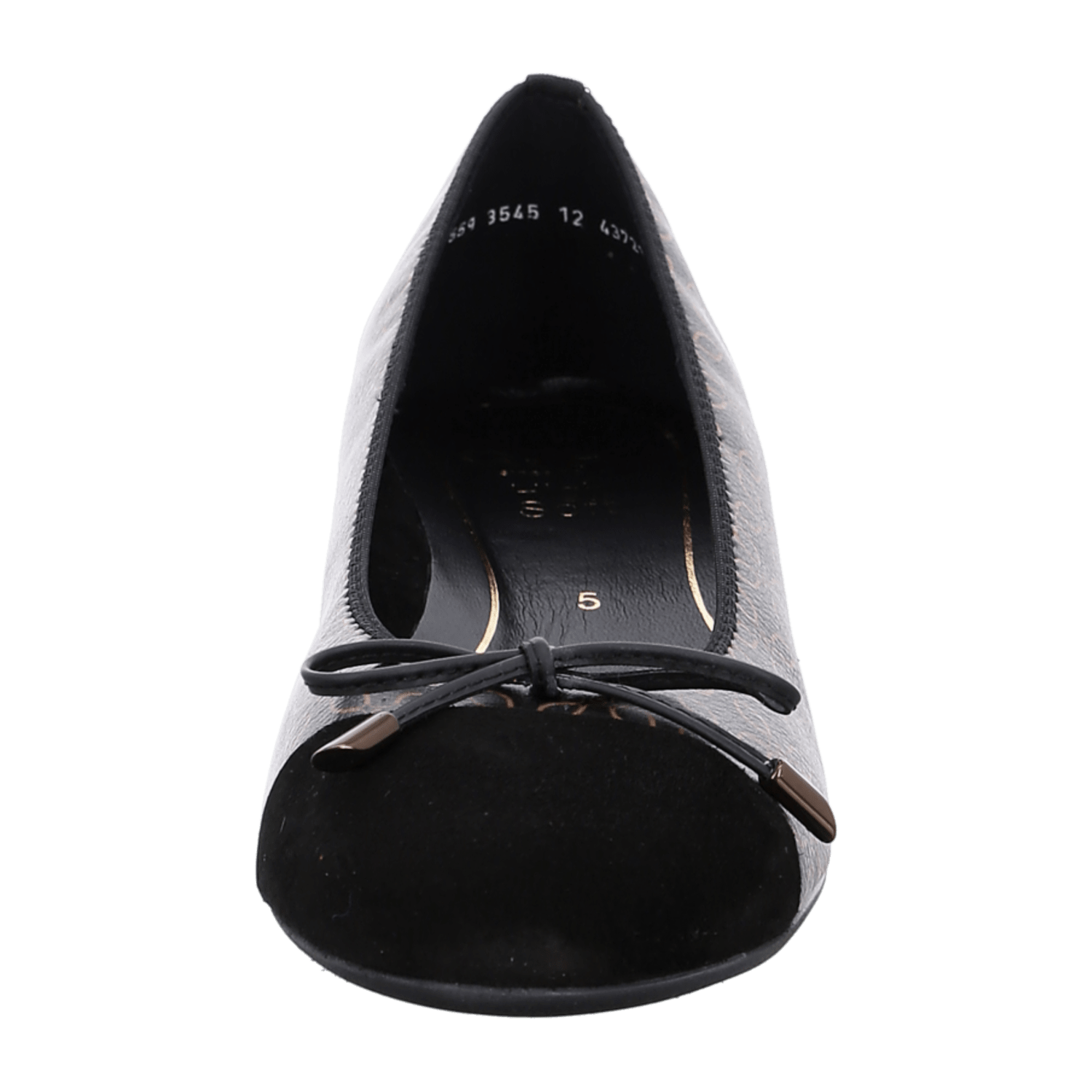 ARA BARI Women's Synthetic Leather Ballet Flats with Textile Lining and Polyurethane Sole in Black - Bartel-Shop