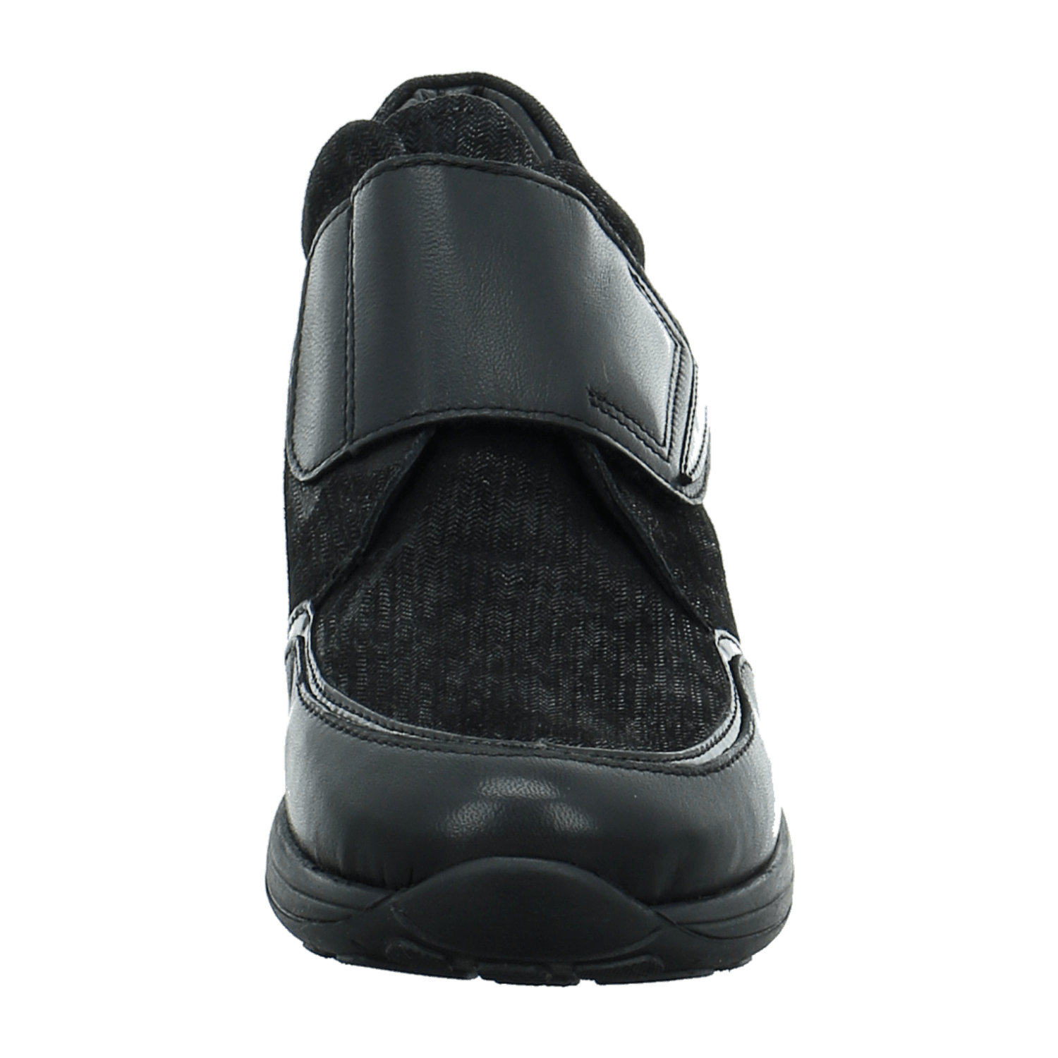 ARA Merano Women's Zip Ankle Boots with Hook and Loop Closure in Black Round Toe - Bartel-Shop