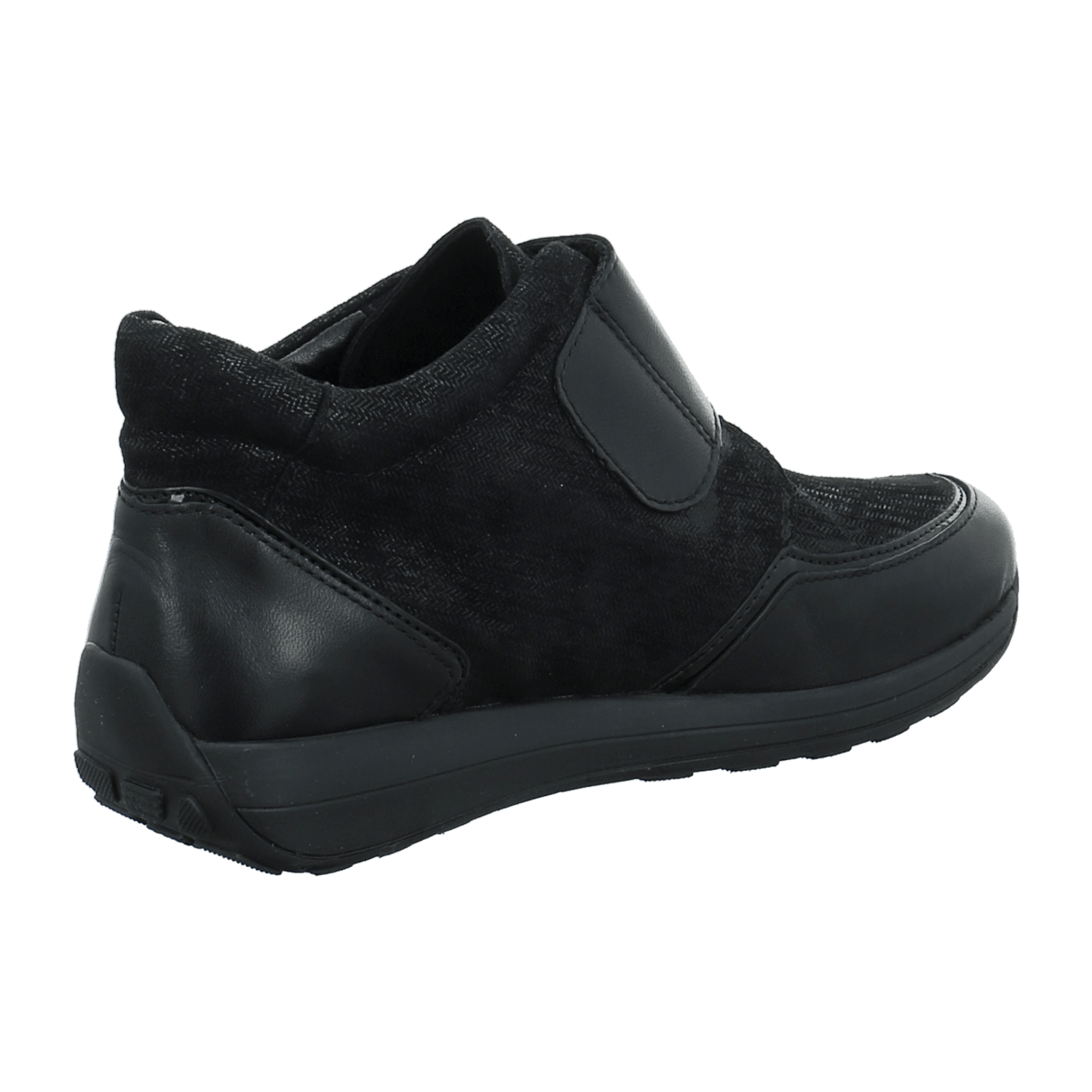 ARA Merano Women's Zip Ankle Boots with Hook and Loop Closure in Black Round Toe - Bartel-Shop