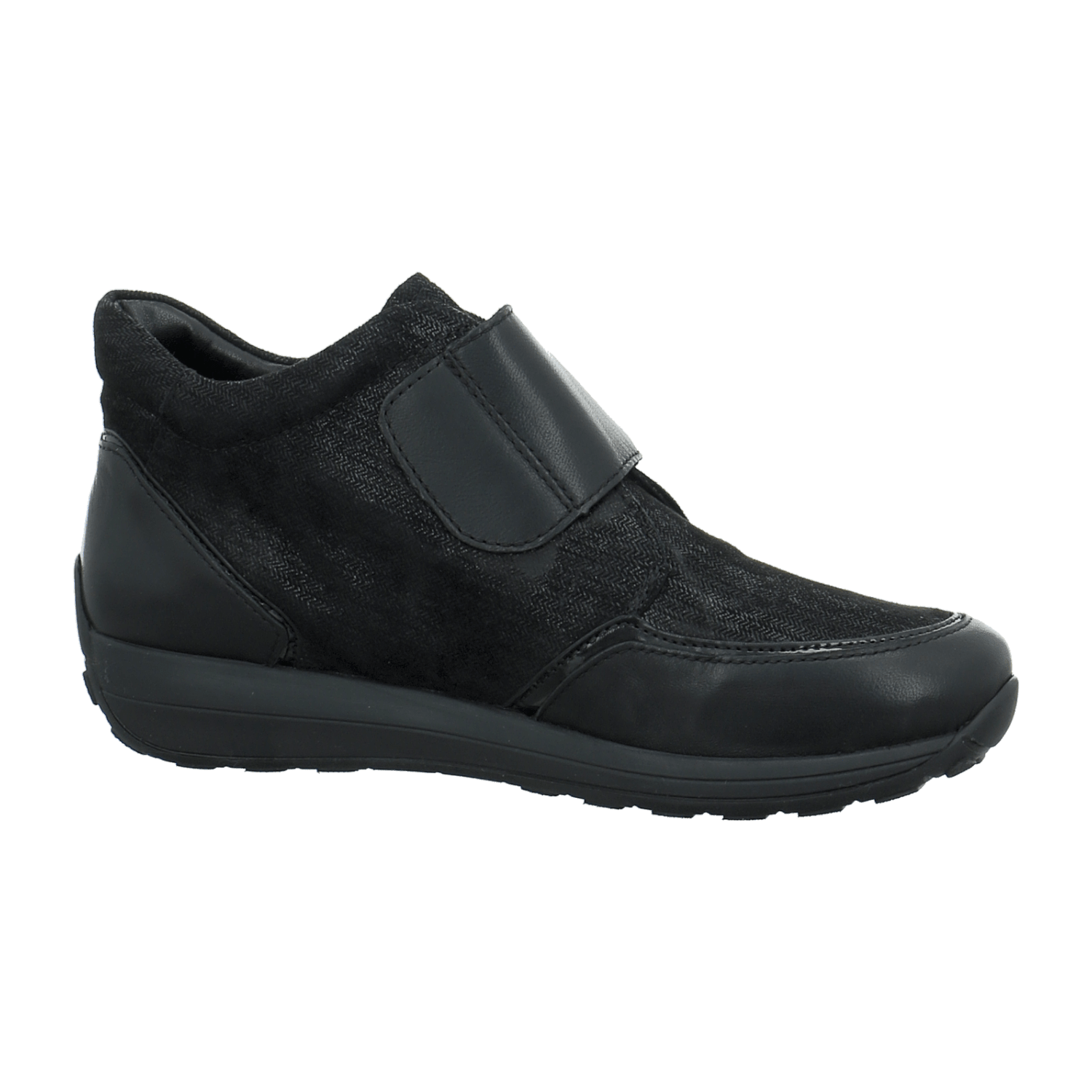 ARA Merano Women's Zip Ankle Boots with Hook and Loop Closure in Black Round Toe - Bartel-Shop