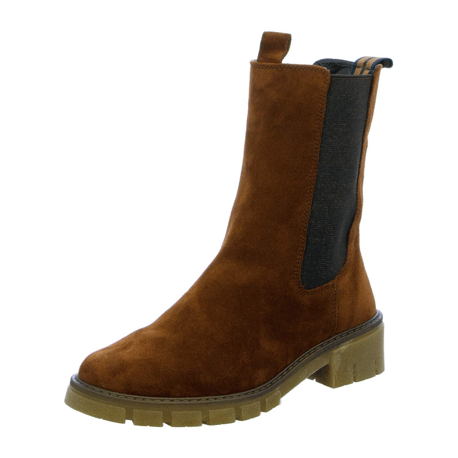 ARA Dover Women's Chelsea Boots Slip-On in Full-Grain Leather Brown