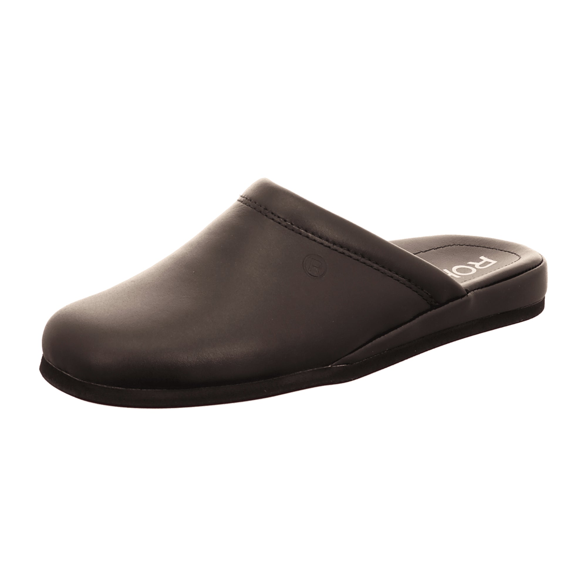 Rohde VARBERG Men's Black Leather Slip-On Shoes for Fall/Winter