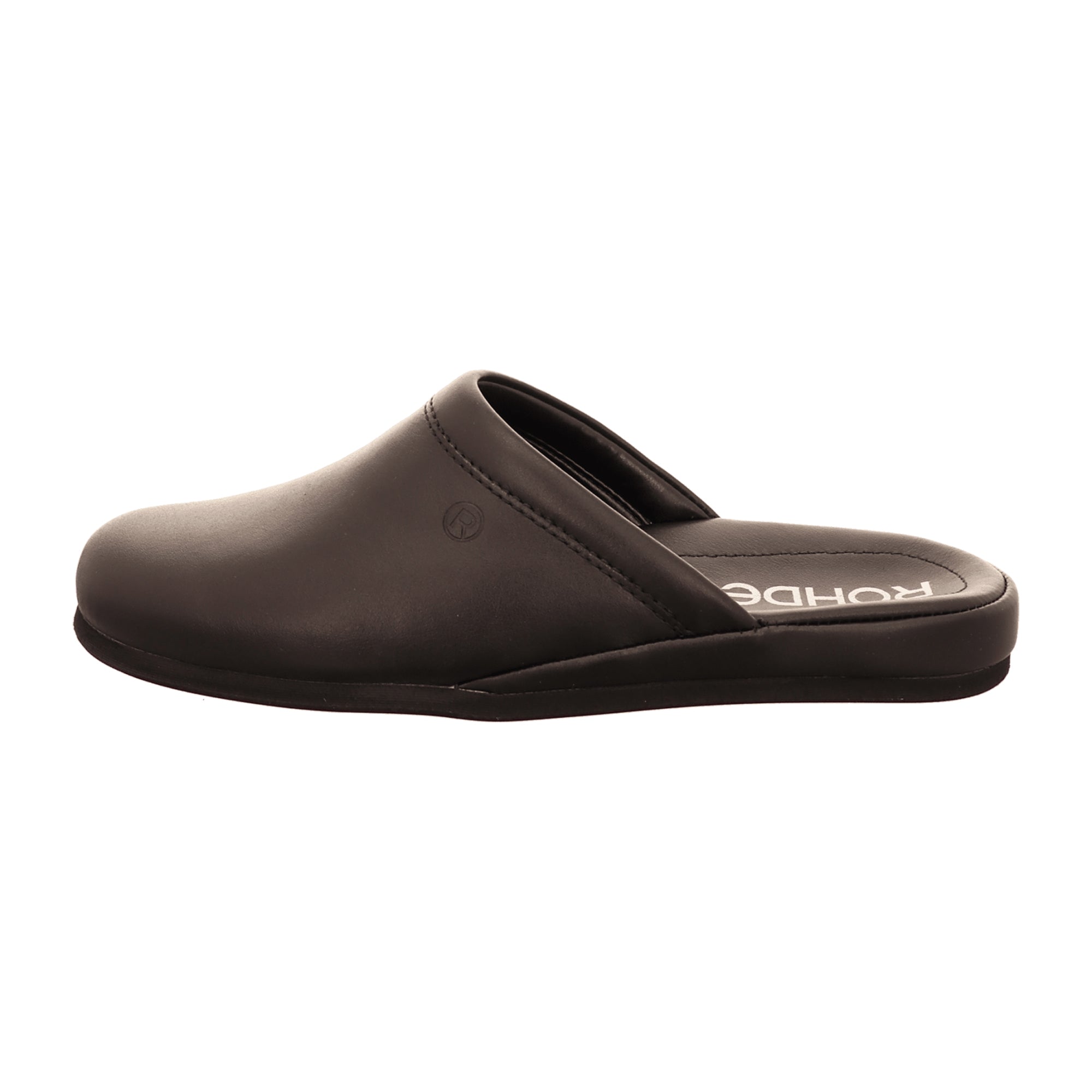 Rohde VARBERG Men's Black Leather Slip-On Shoes for Fall/Winter