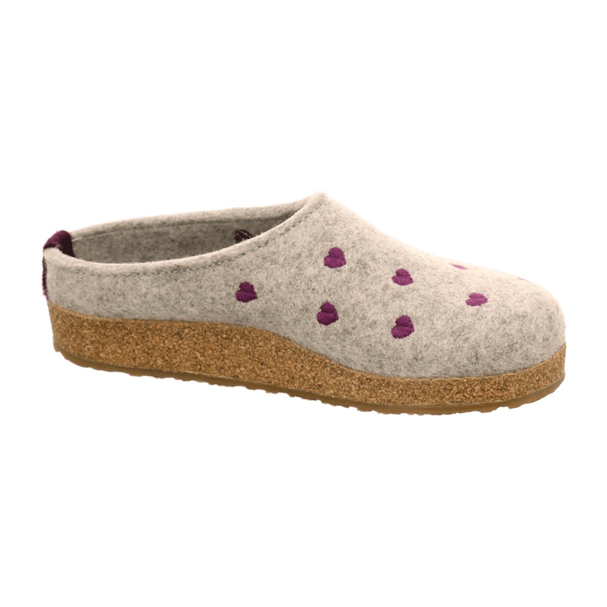 Haflinger Grizzly Couricini Women's Grey Wool Clogs - Comfortable & Durable