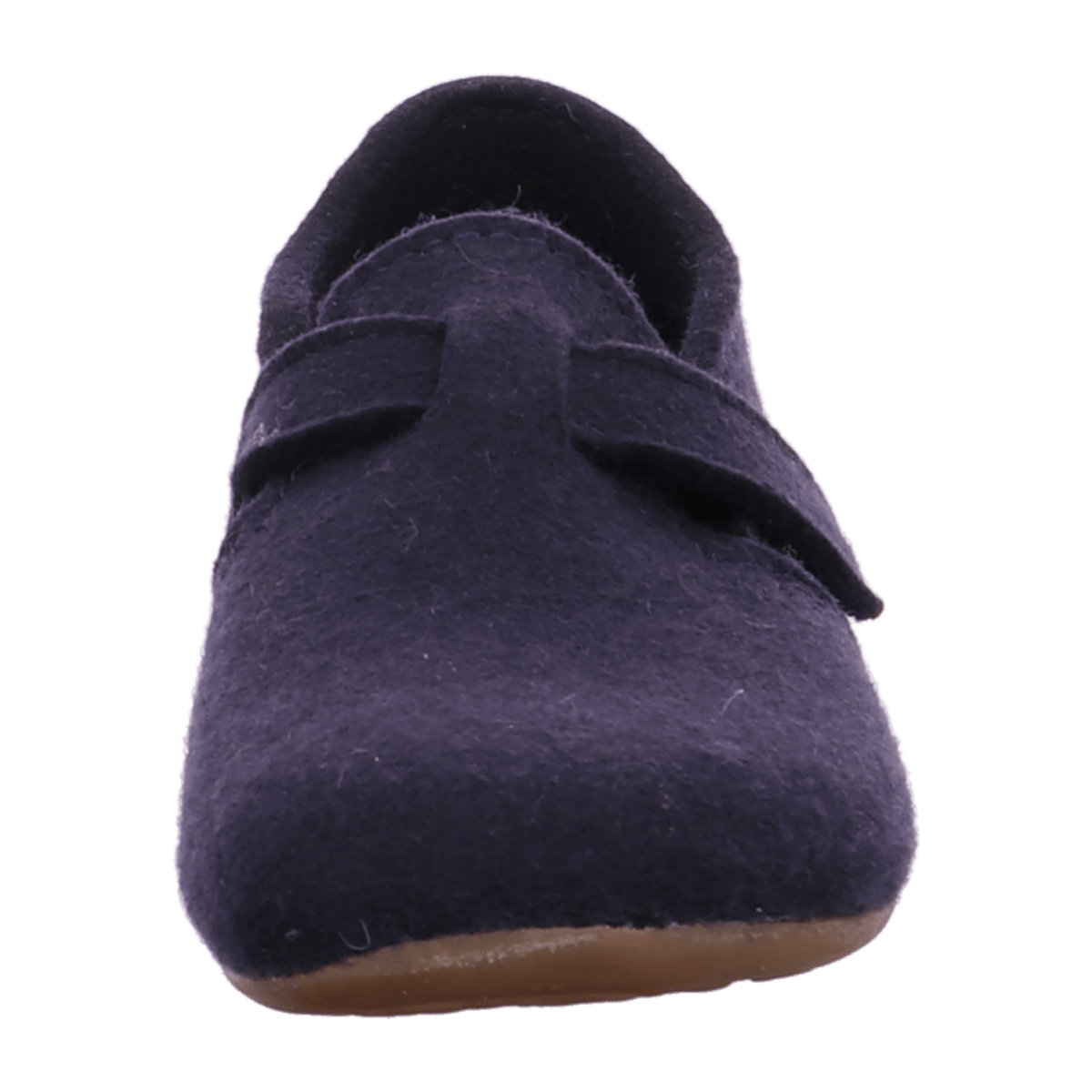 Haflinger Everest Focus Men's Felt Slippers with Adjustable Strap Medium Blue