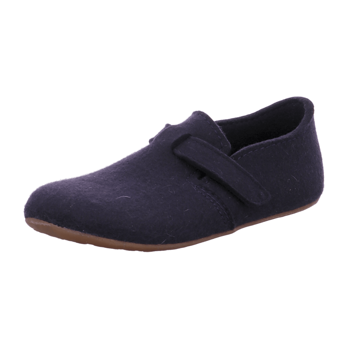Haflinger Everest Focus Men's Felt Slippers with Adjustable Strap Medium Blue