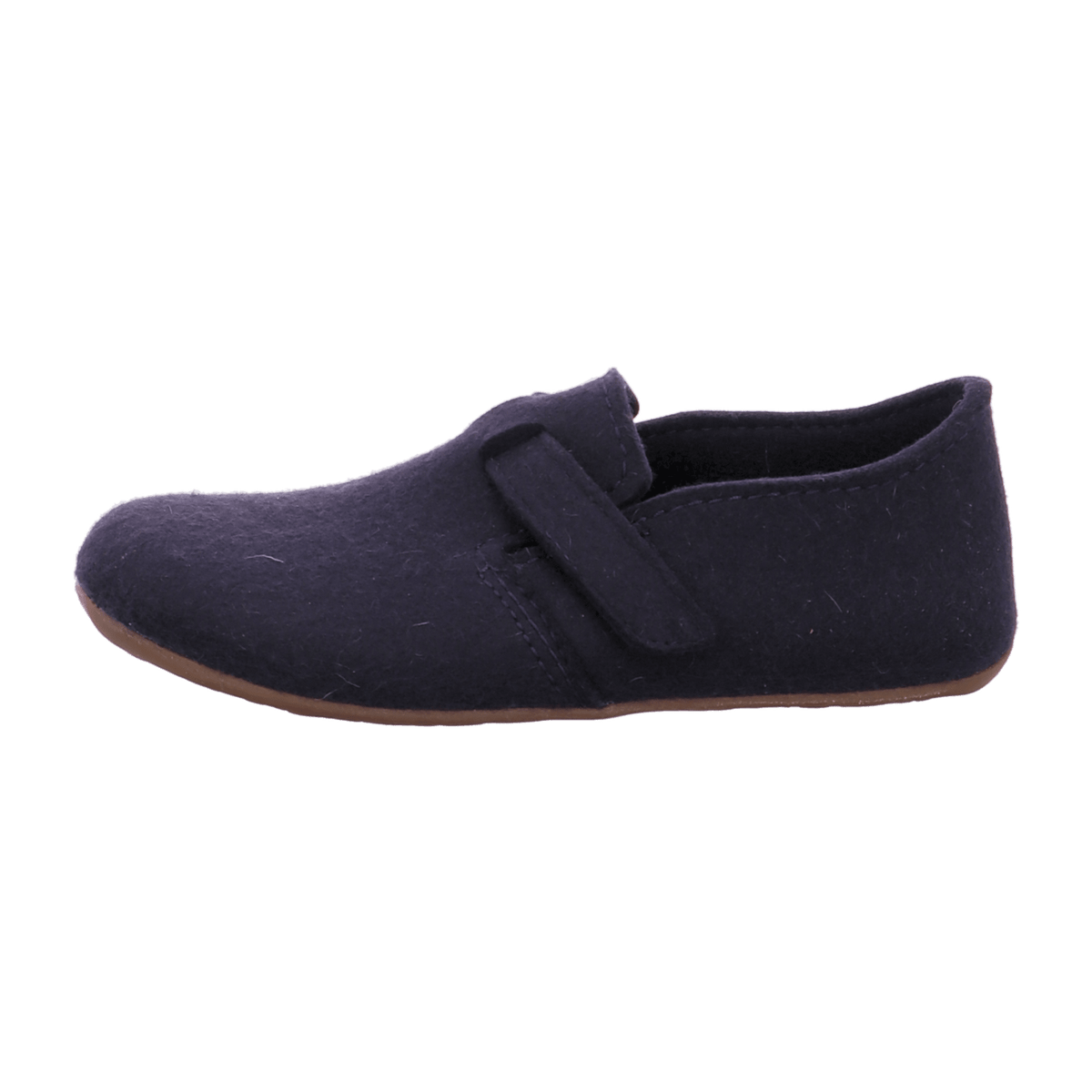 Haflinger Everest Focus Men's Felt Slippers with Adjustable Strap Medium Blue