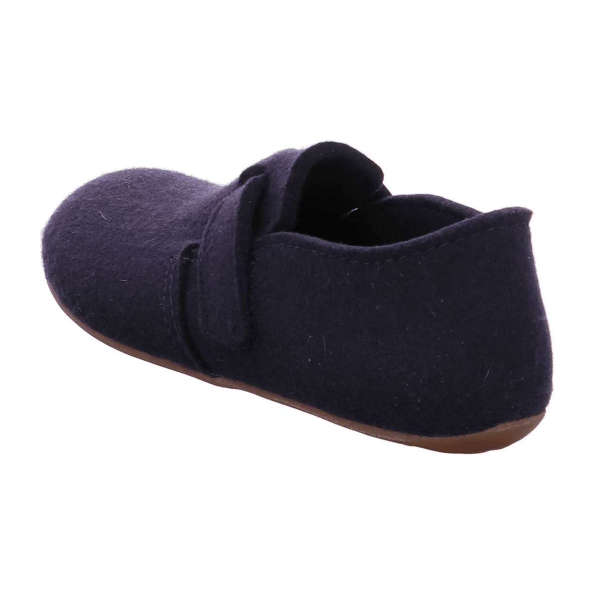 Haflinger Everest Focus Men's Felt Slippers with Adjustable Strap Medium Blue