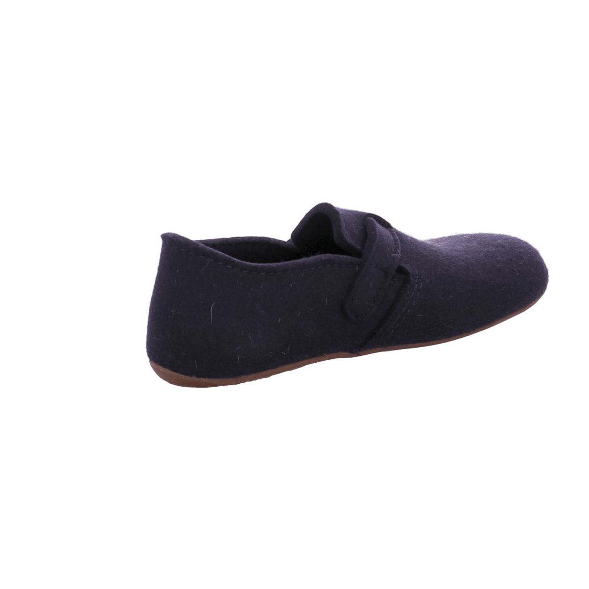 Haflinger Everest Focus Men's Felt Slippers with Adjustable Strap Medium Blue