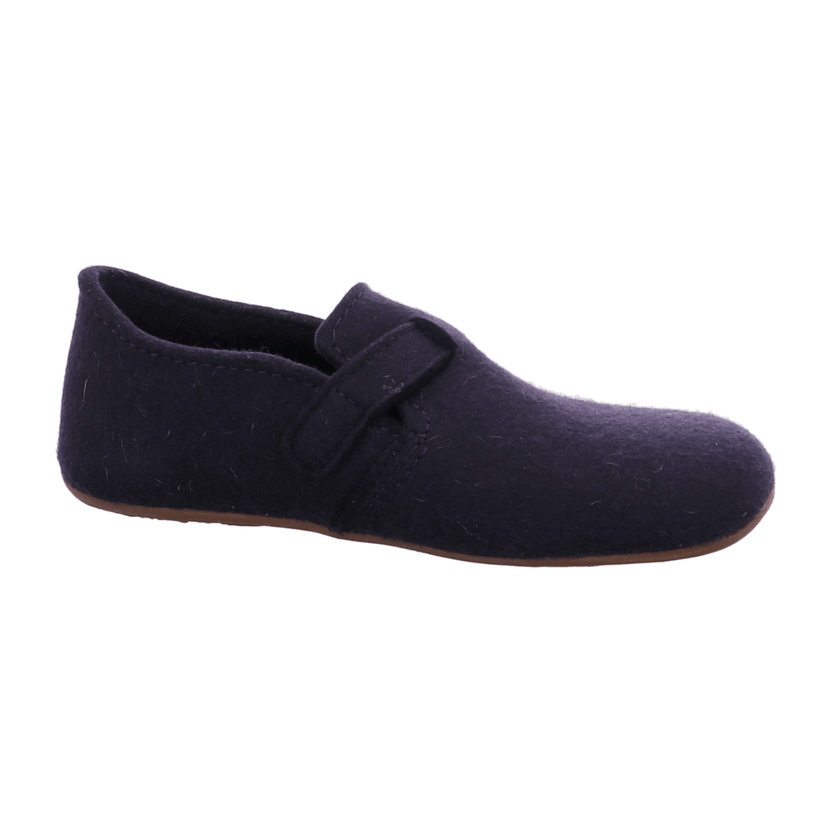 Haflinger Everest Focus Men's Felt Slippers with Adjustable Strap Medium Blue