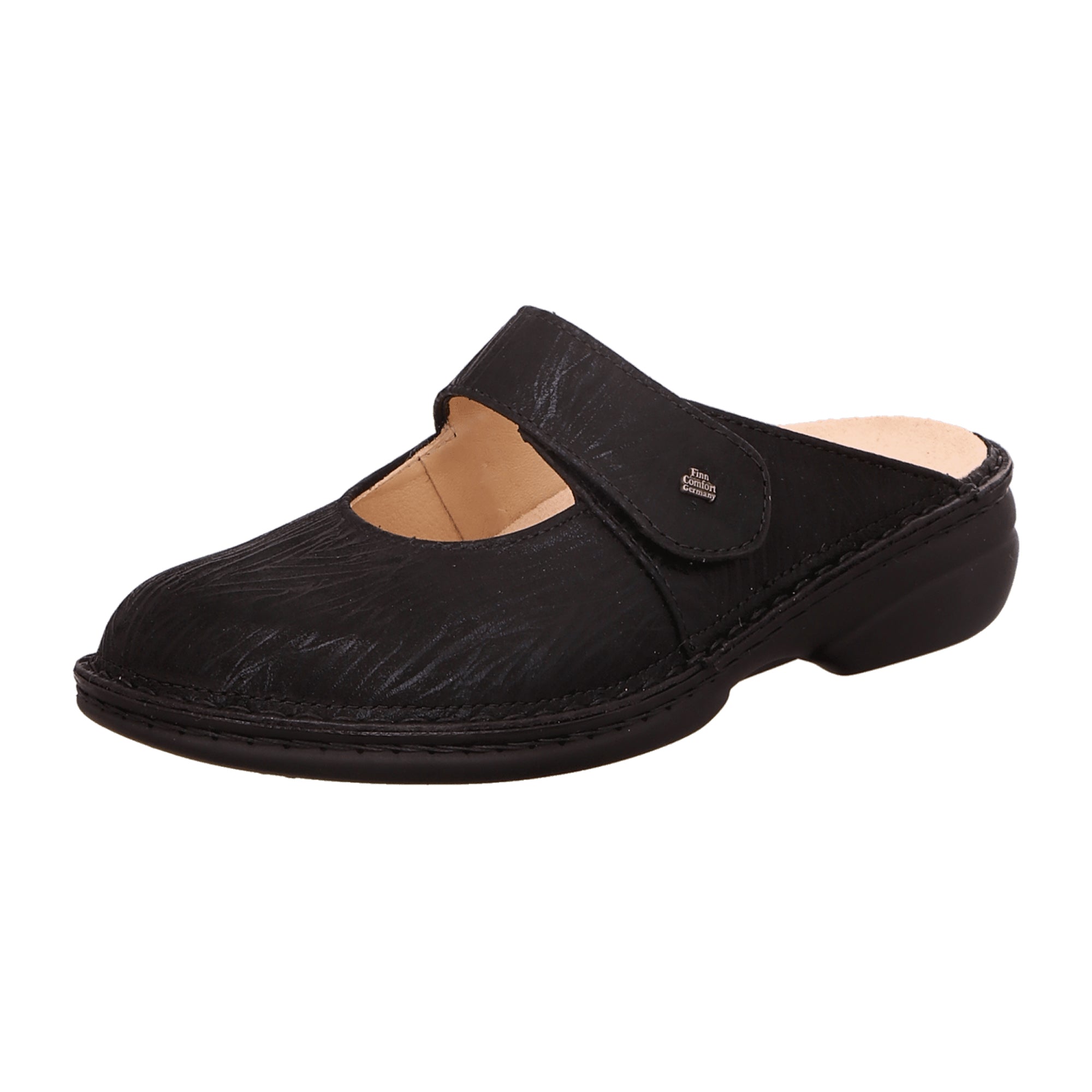 Finn Comfort Stanford Women's Black Clogs - Comfortable & Stylish Slip-Ons