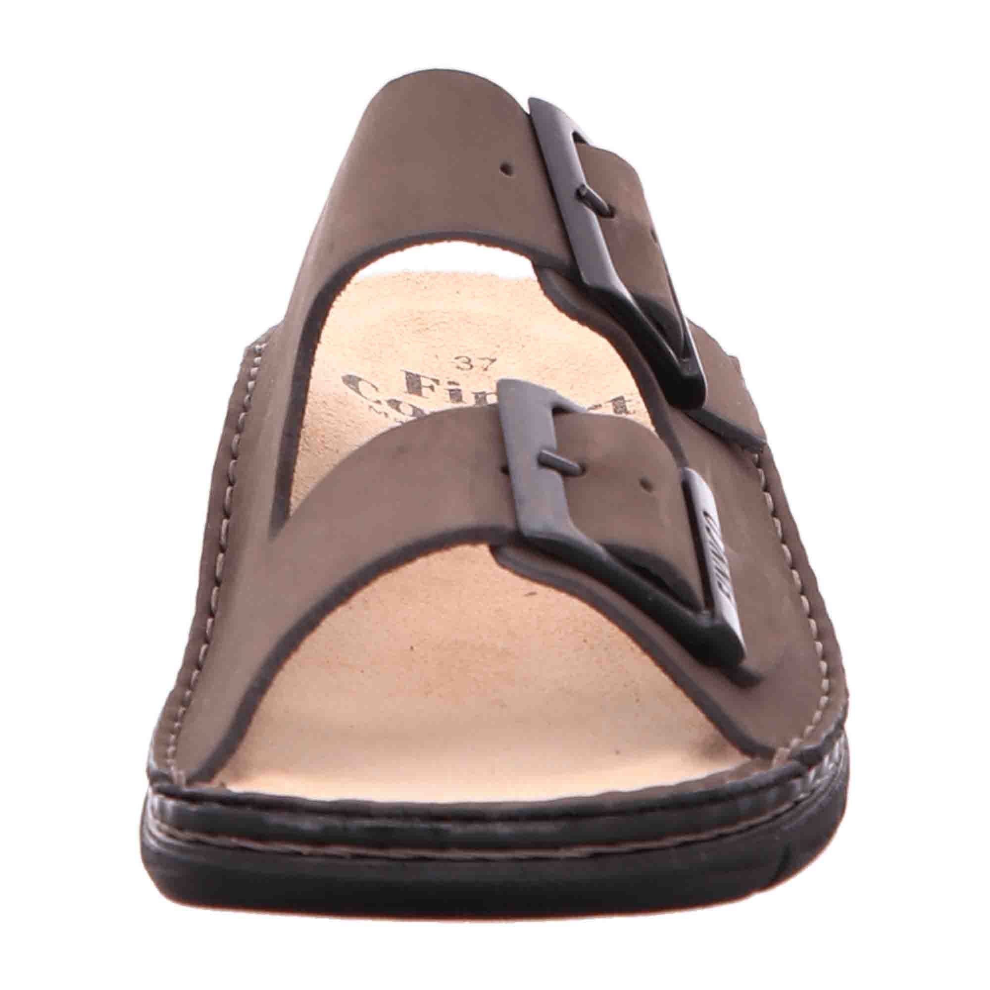 Finn Comfort Cayman Men's Comfortable Leather Sandals - Stylish Brown