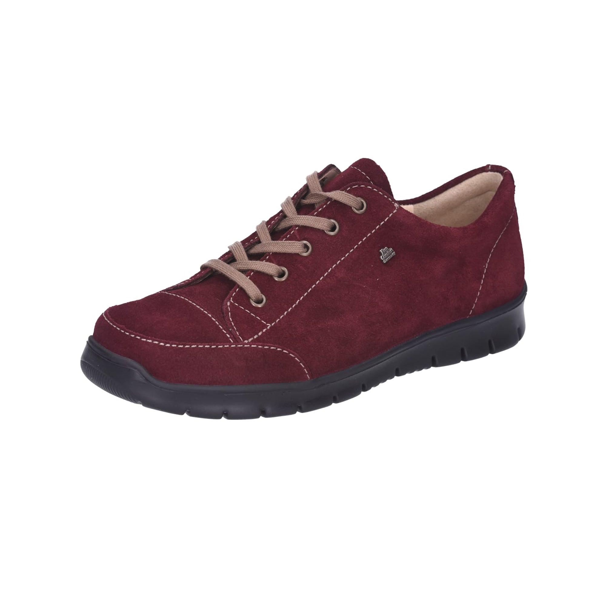 Finn Comfort Swansea Women's Comfortable Red Leather Shoes