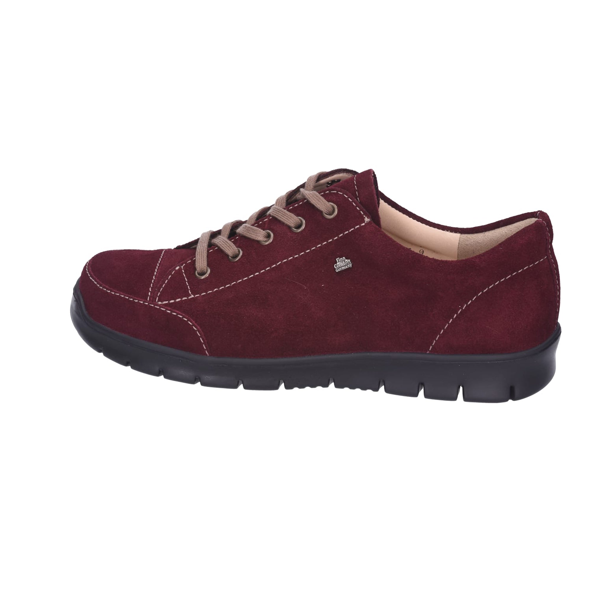 Finn Comfort Swansea Women's Comfortable Red Leather Shoes