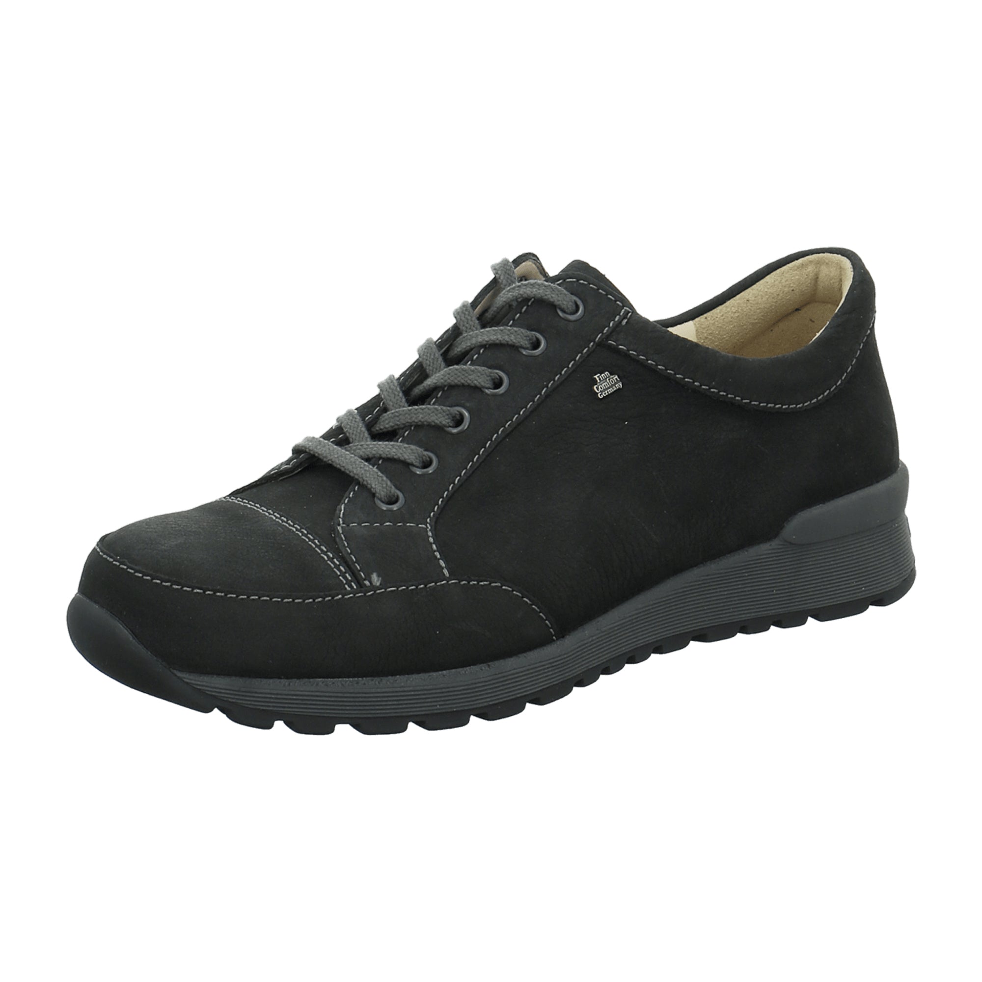 Finn Comfort Andover Men's Black Comfortable Shoes - Durable & Stylish