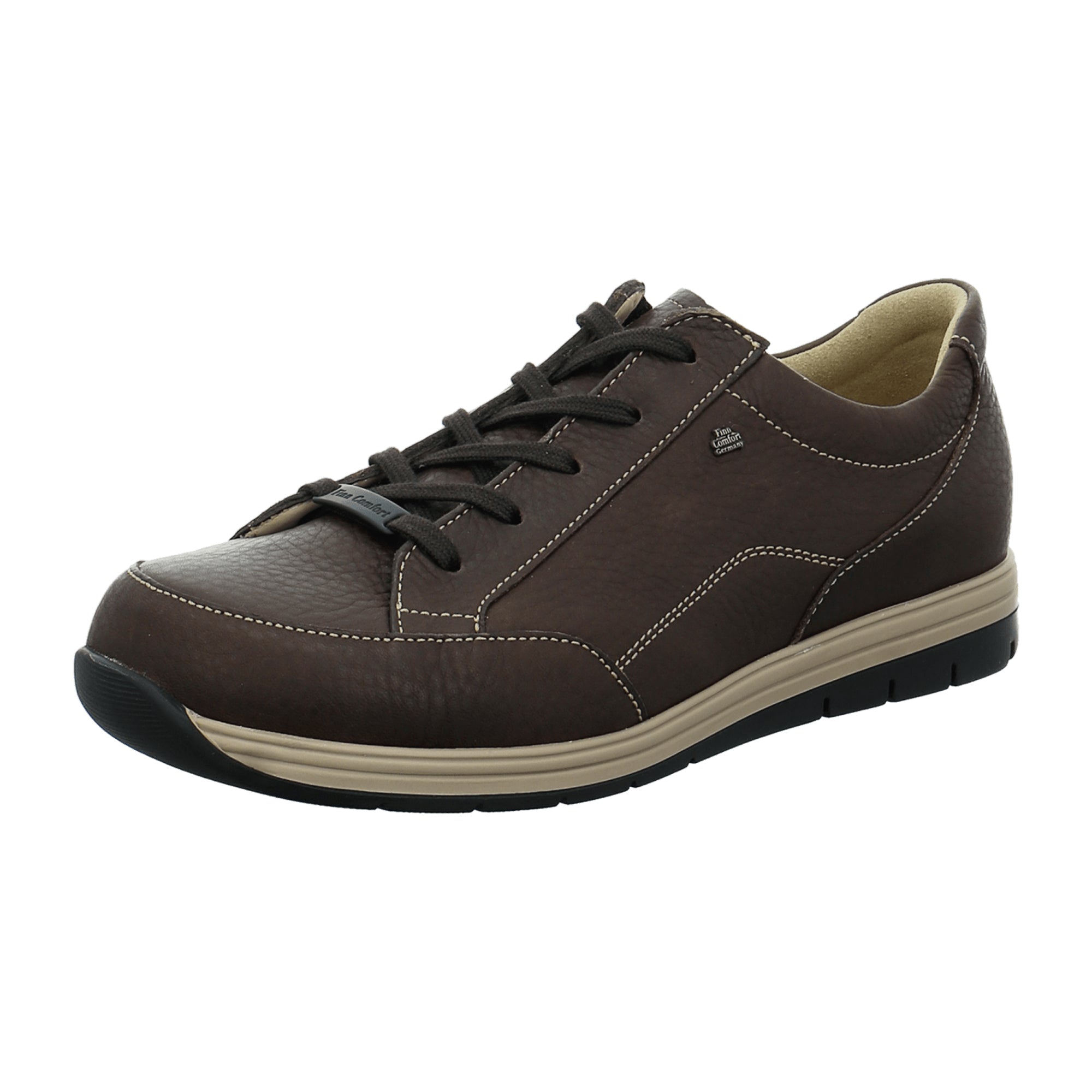 Finn Comfort Osorno Men's Comfortable Leather Shoes - Brown