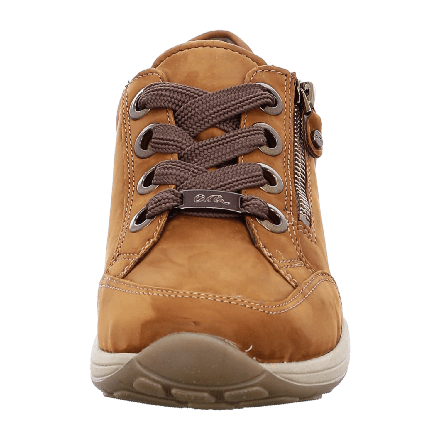 ARA OSAKA Women's Suede Lace-Up Sneakers in Brown - Bartel-Shop