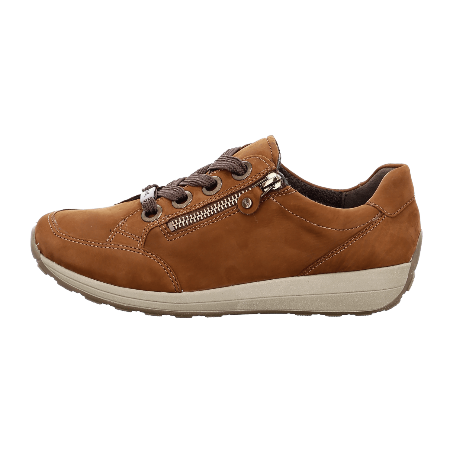 ARA OSAKA Women's Suede Lace-Up Sneakers in Brown - Bartel-Shop