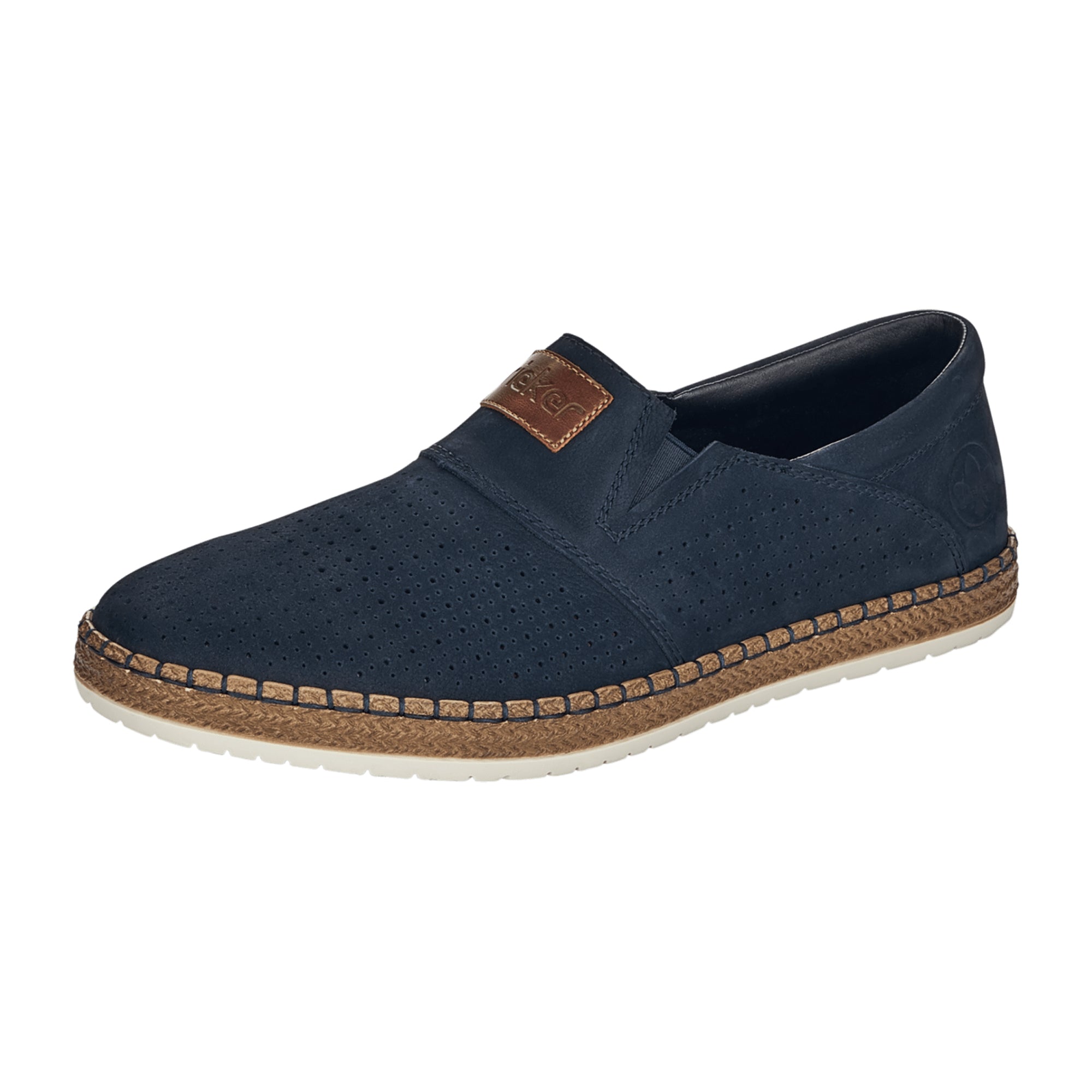 Rieker Men's Blue Slip-On Casual Shoes for Spring and Summer