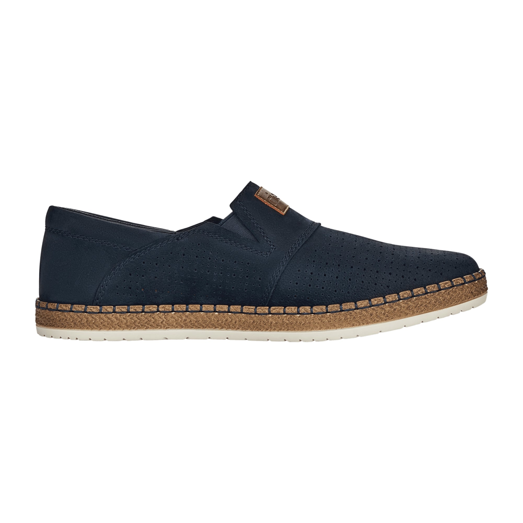 Rieker Men's Blue Slip-On Casual Shoes for Spring and Summer