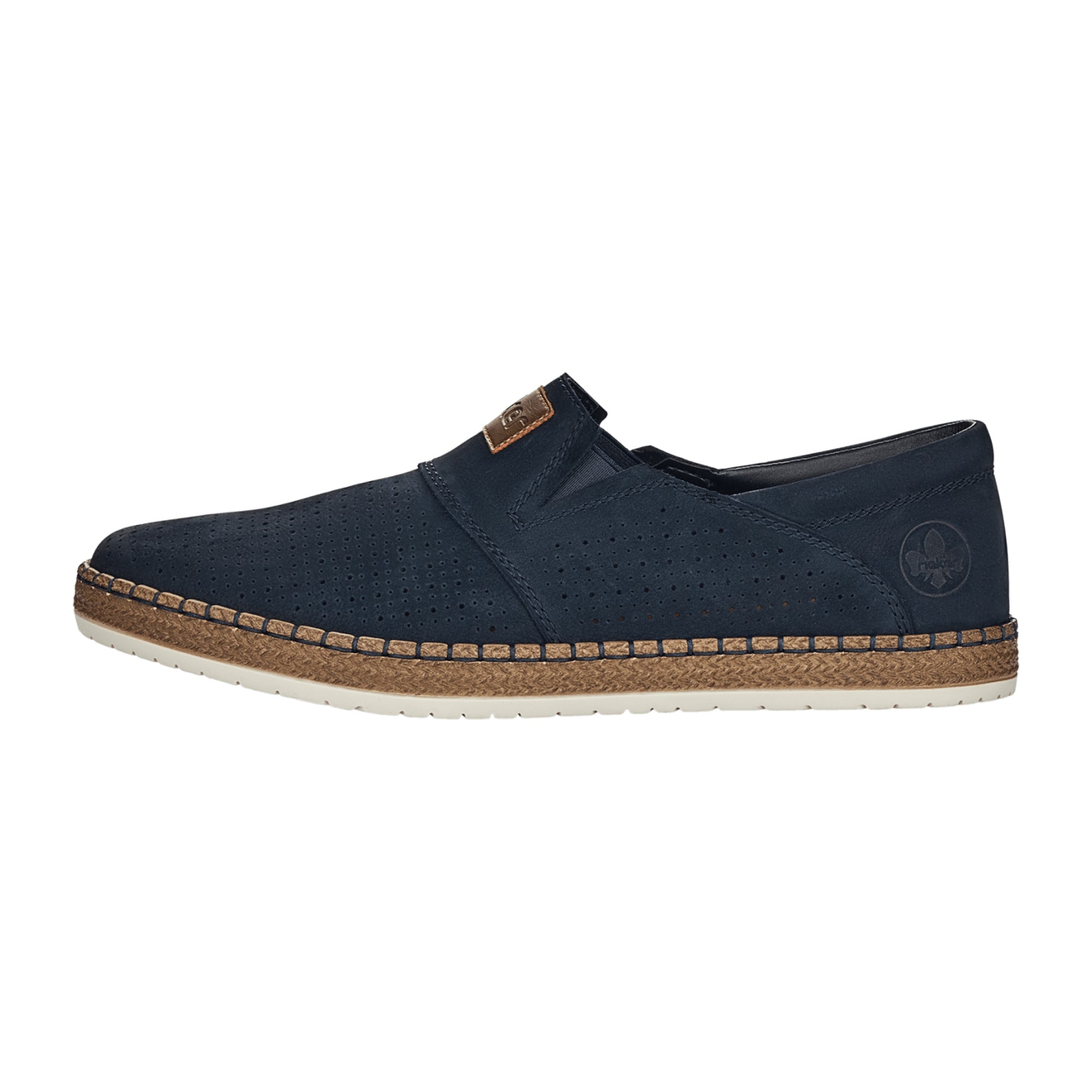 Rieker Men's Blue Slip-On Casual Shoes for Spring and Summer