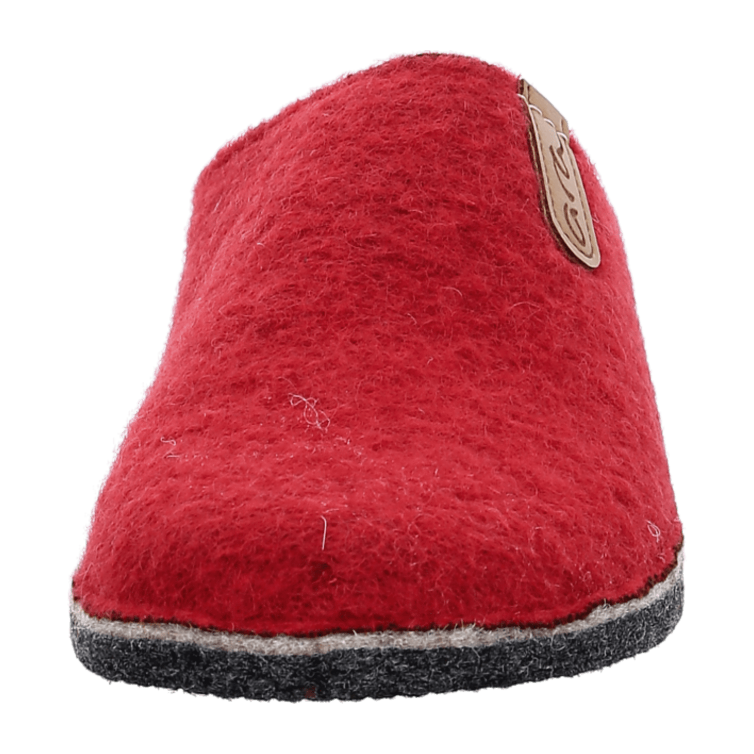 ARA COSY-W Women's Wool Felt Open-Toe Slippers Red
